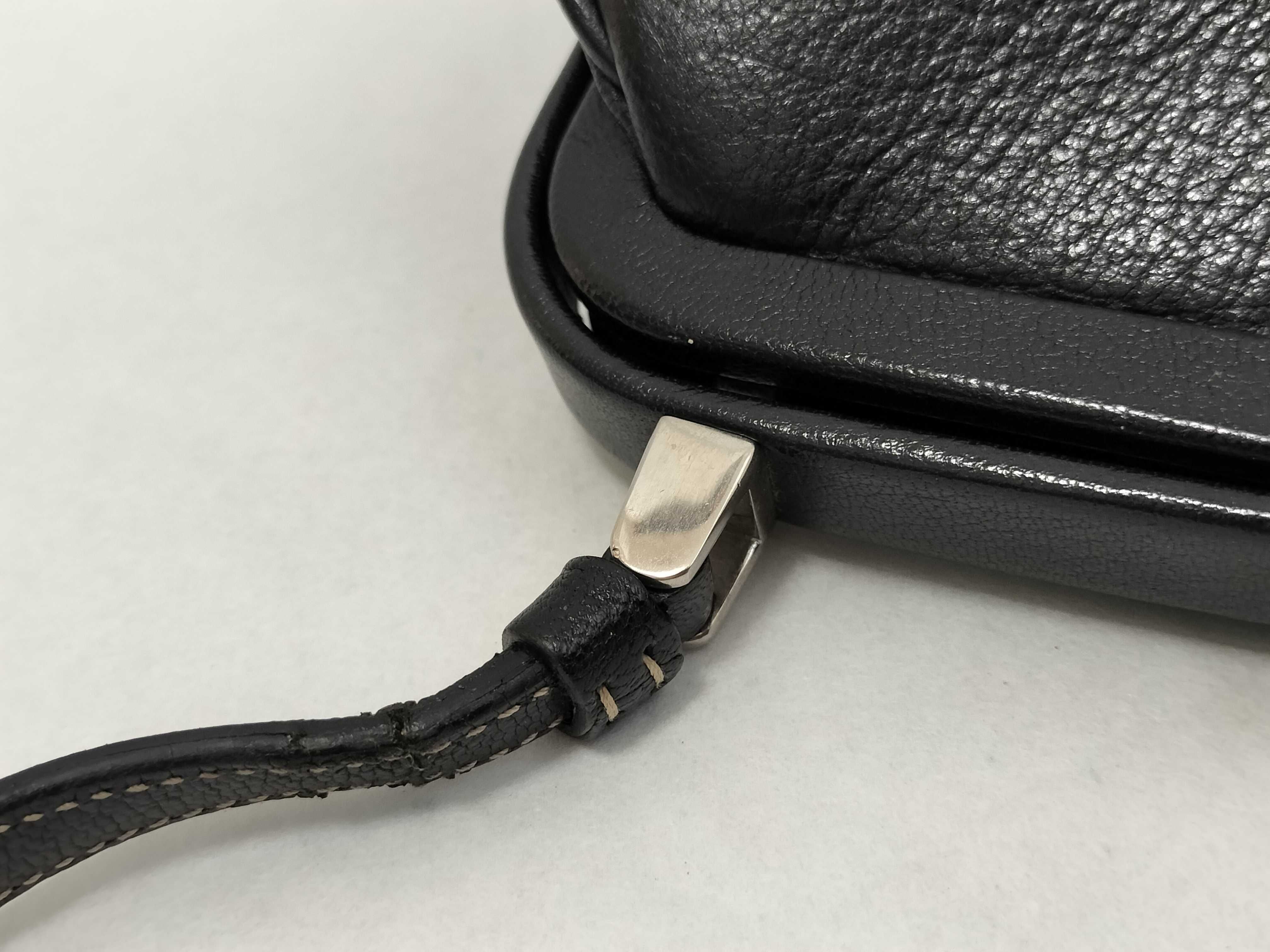 Leather Push-Lock Clochette Key Black Handbag — view 5