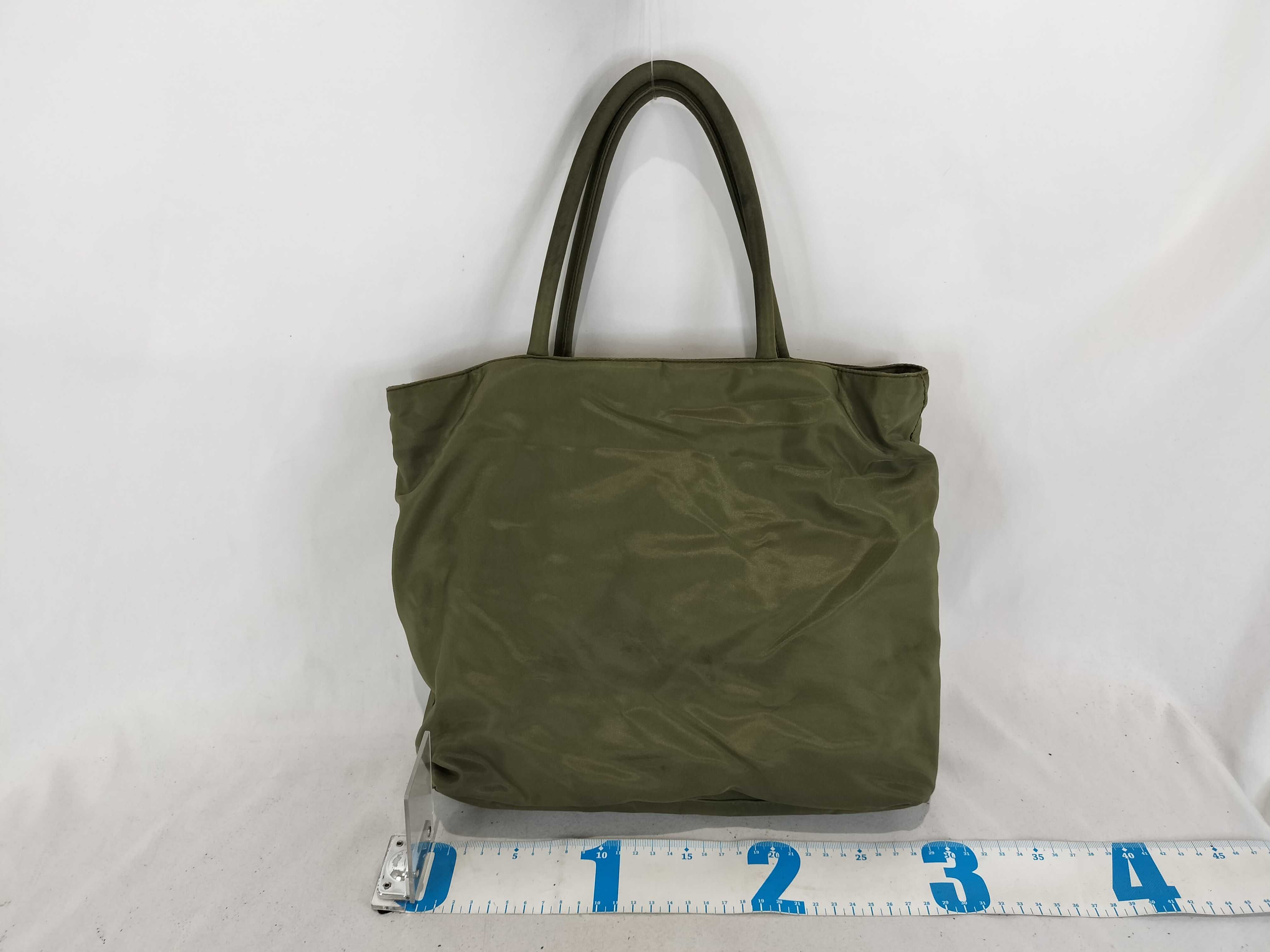 Nylon Handbag, Khaki — view 3