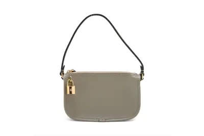 Accessory pouch, leather handbag, genuine leather