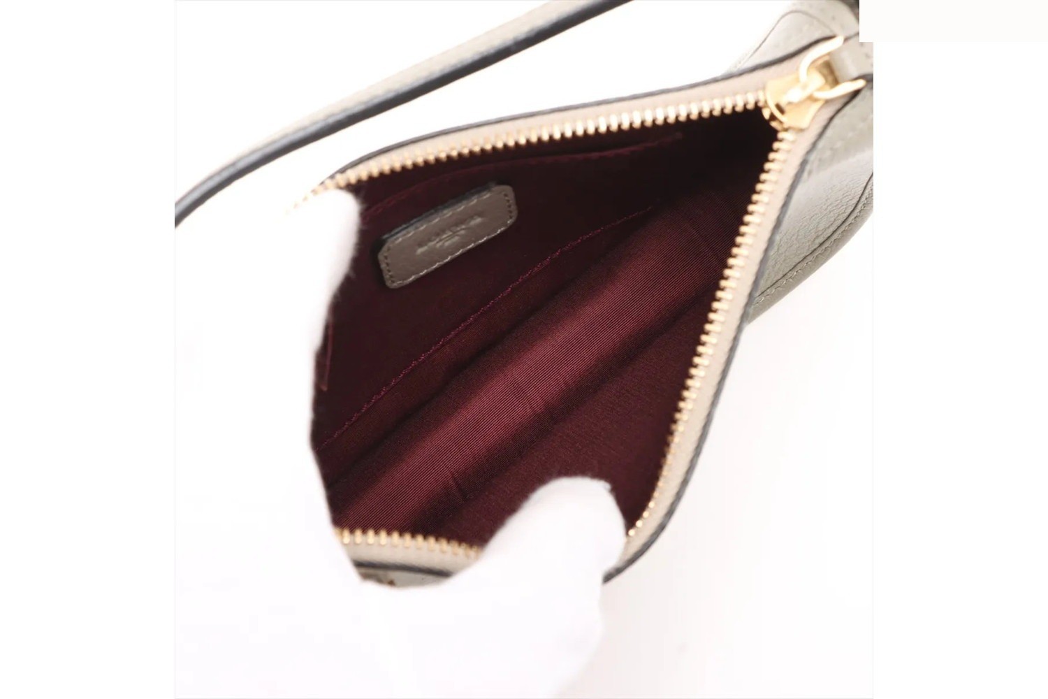 Accessory pouch, leather handbag, genuine leather — view 7