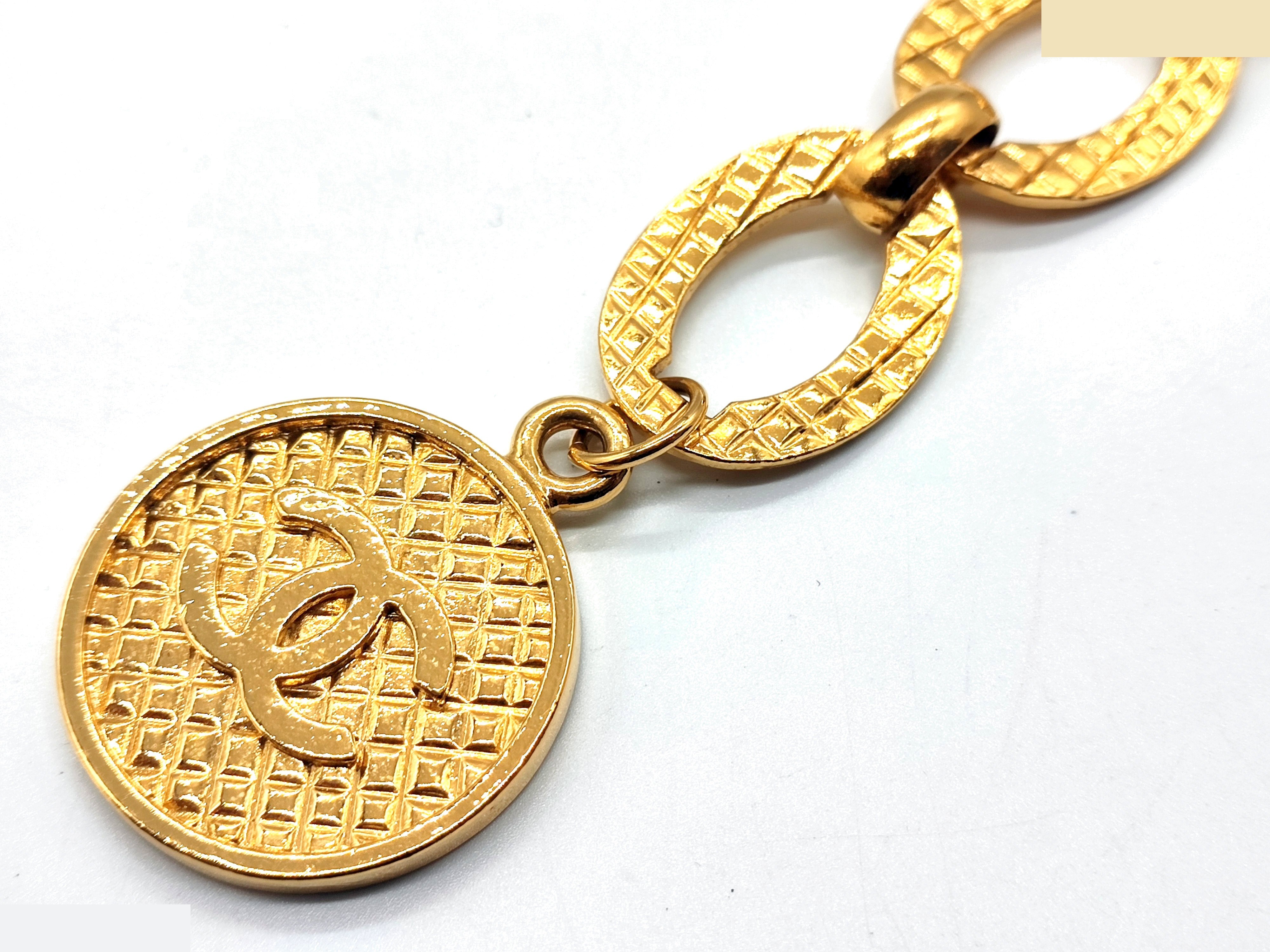 Coco Mark Matelassé Big Double Chain Belt, Size 23, Chain approx. 81cm — view 11