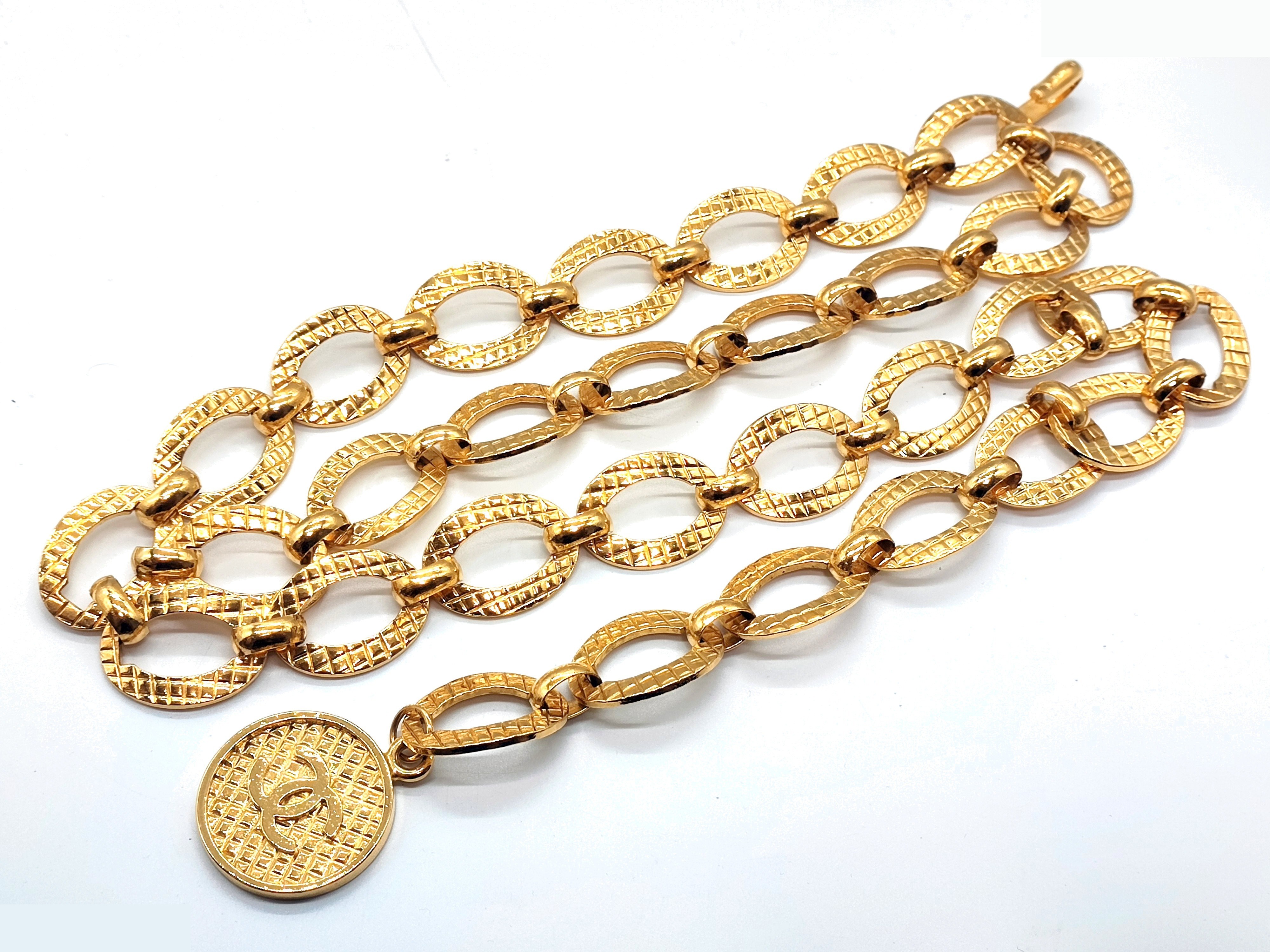Coco Mark Matelassé Big Double Chain Belt, Size 23, Chain approx. 81cm — view 4