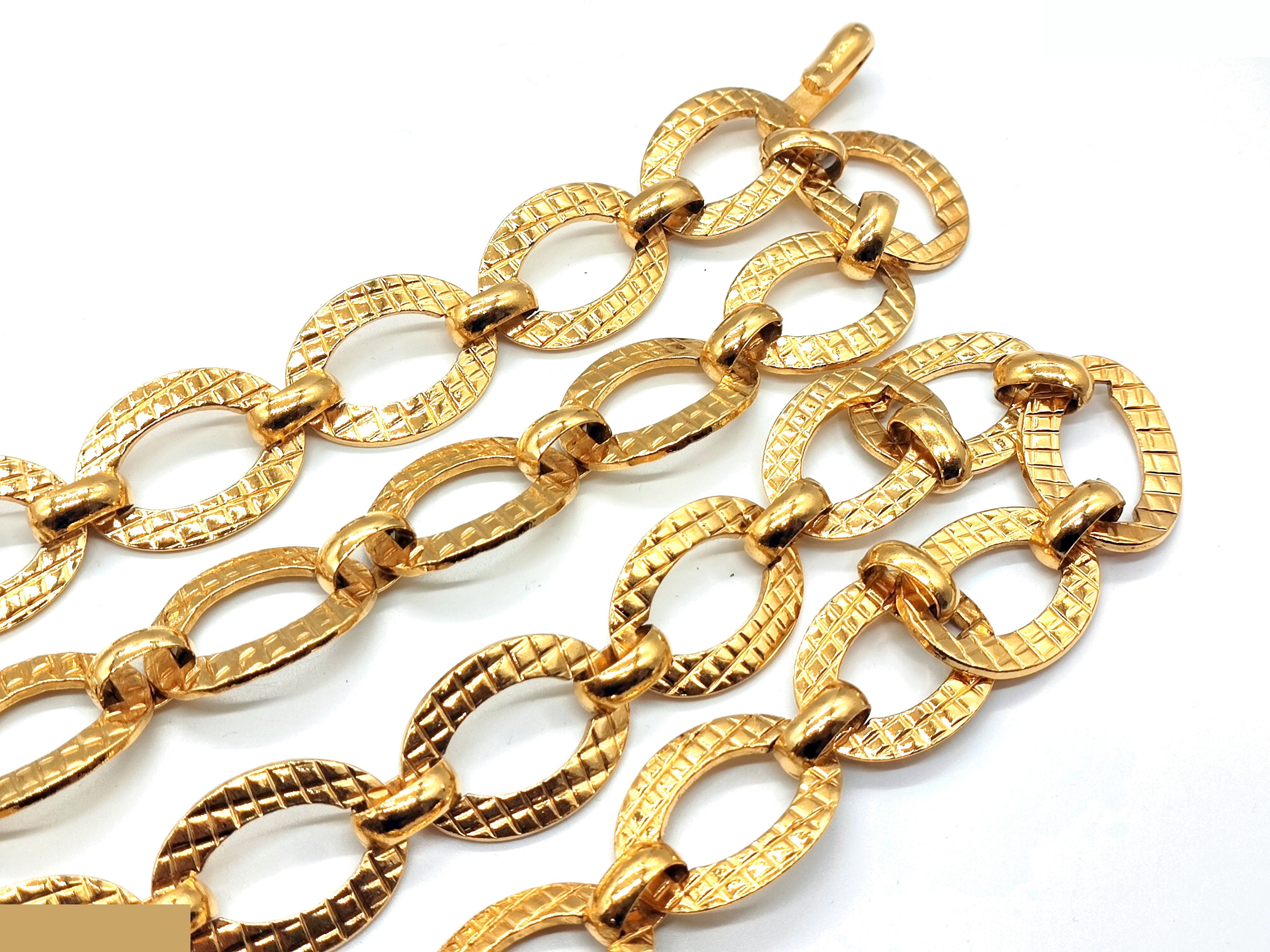 Coco Mark Matelassé Big Double Chain Belt, Size 23, Chain approx. 81cm — view 6