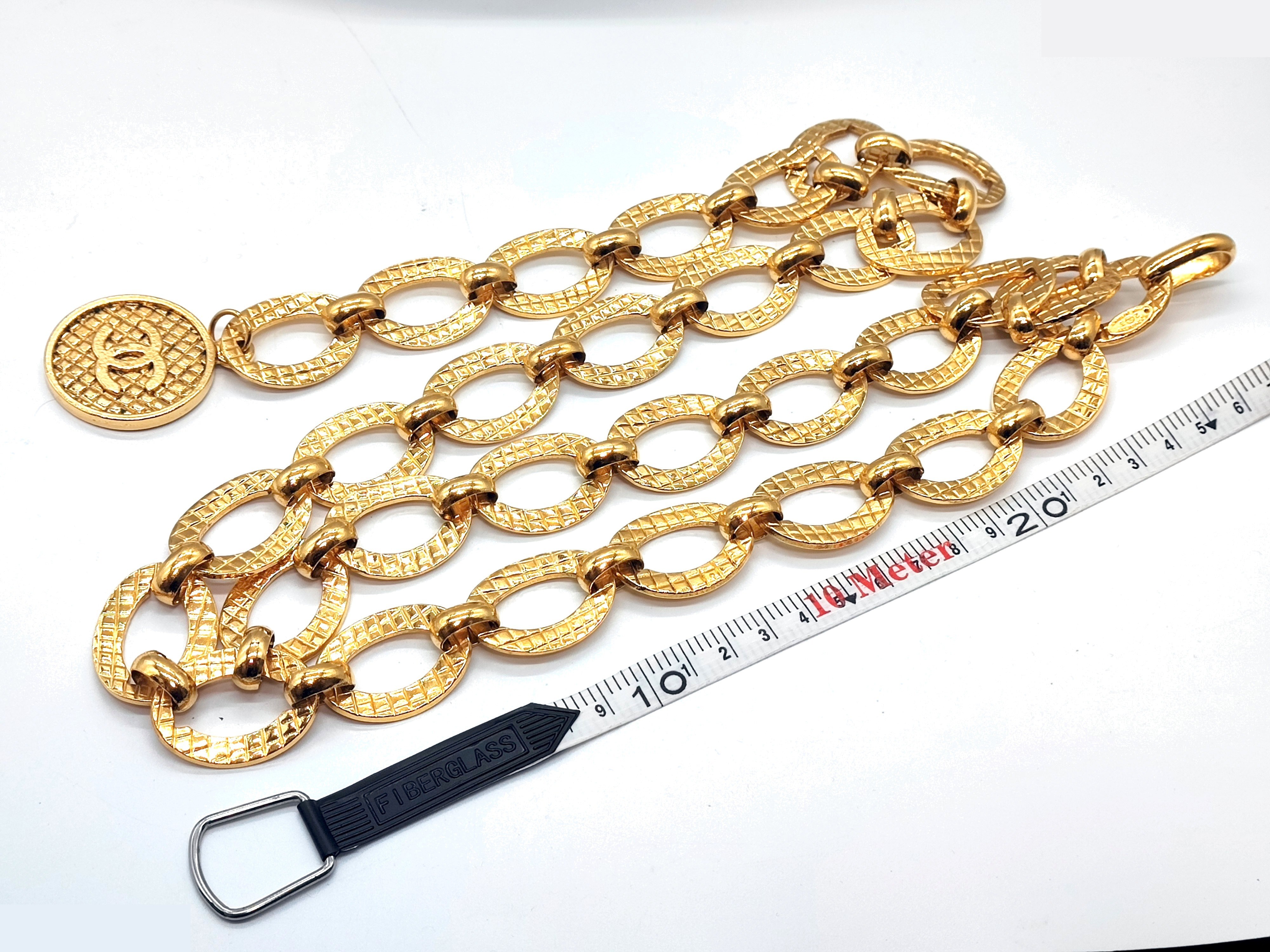 Coco Mark Matelassé Big Double Chain Belt, Size 23, Chain approx. 81cm — view 7