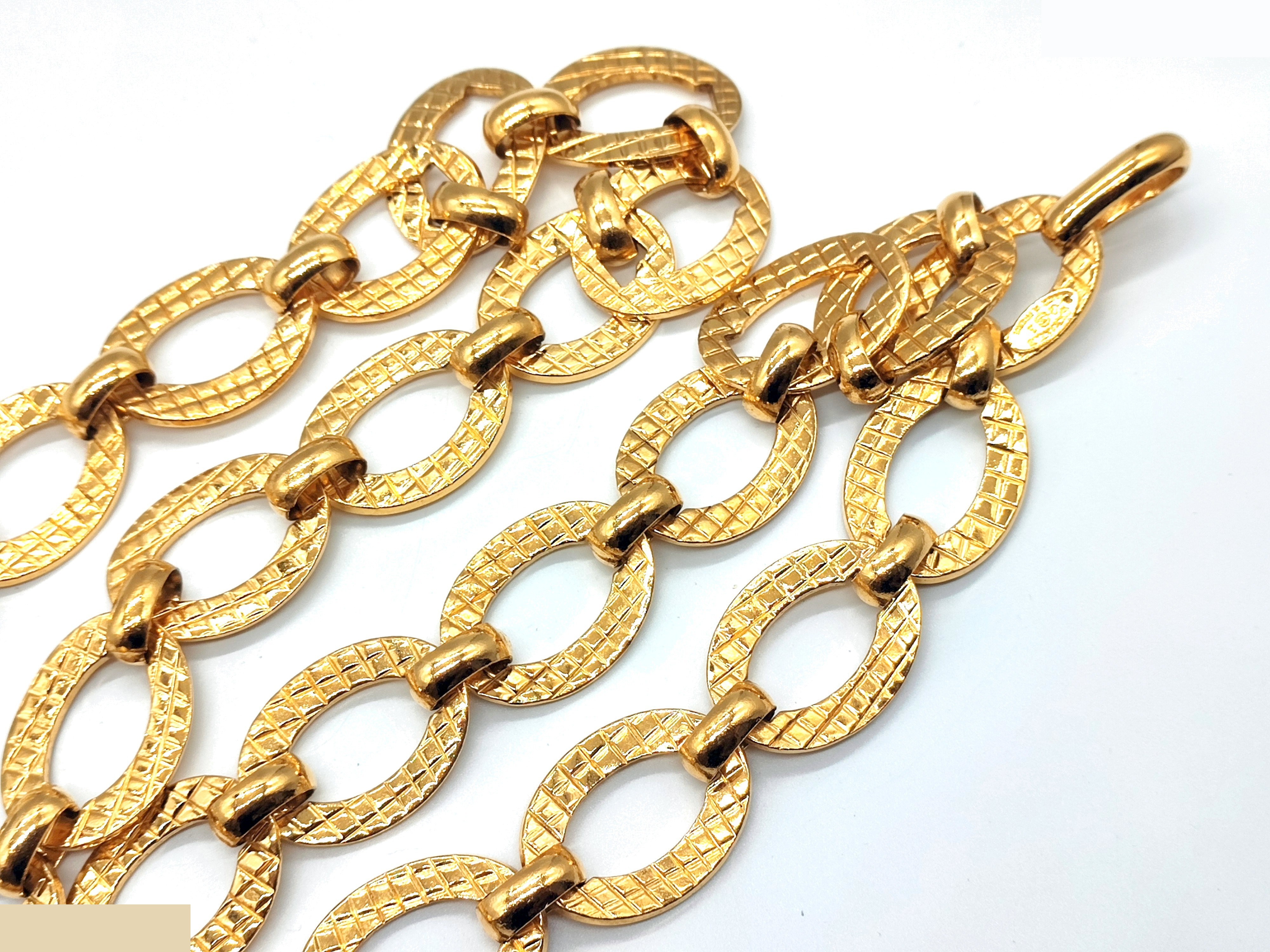 Coco Mark Matelassé Big Double Chain Belt, Size 23, Chain approx. 81cm — view 9