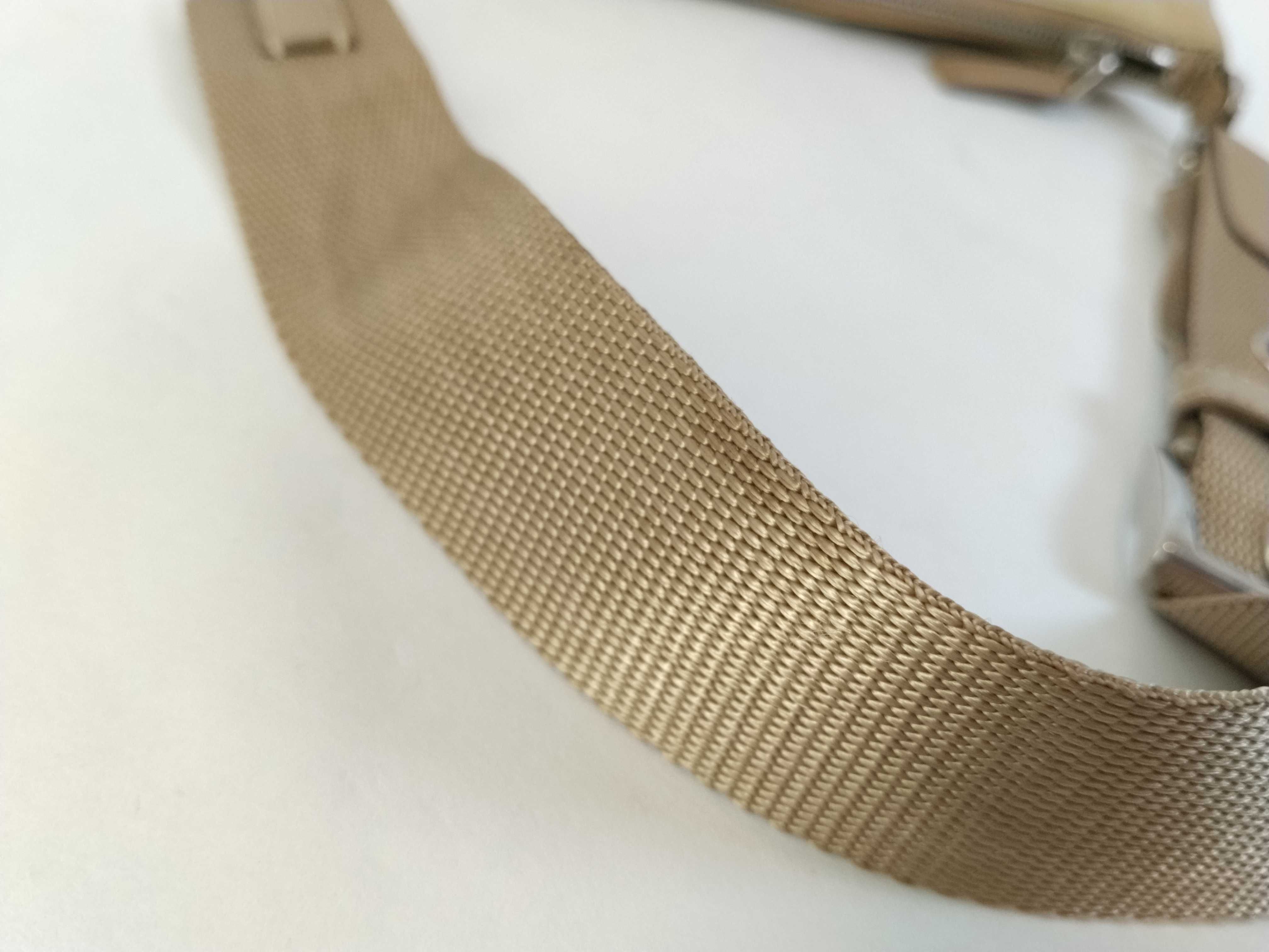 Nylon Shoulder Bag with Triangle Logo — view 4
