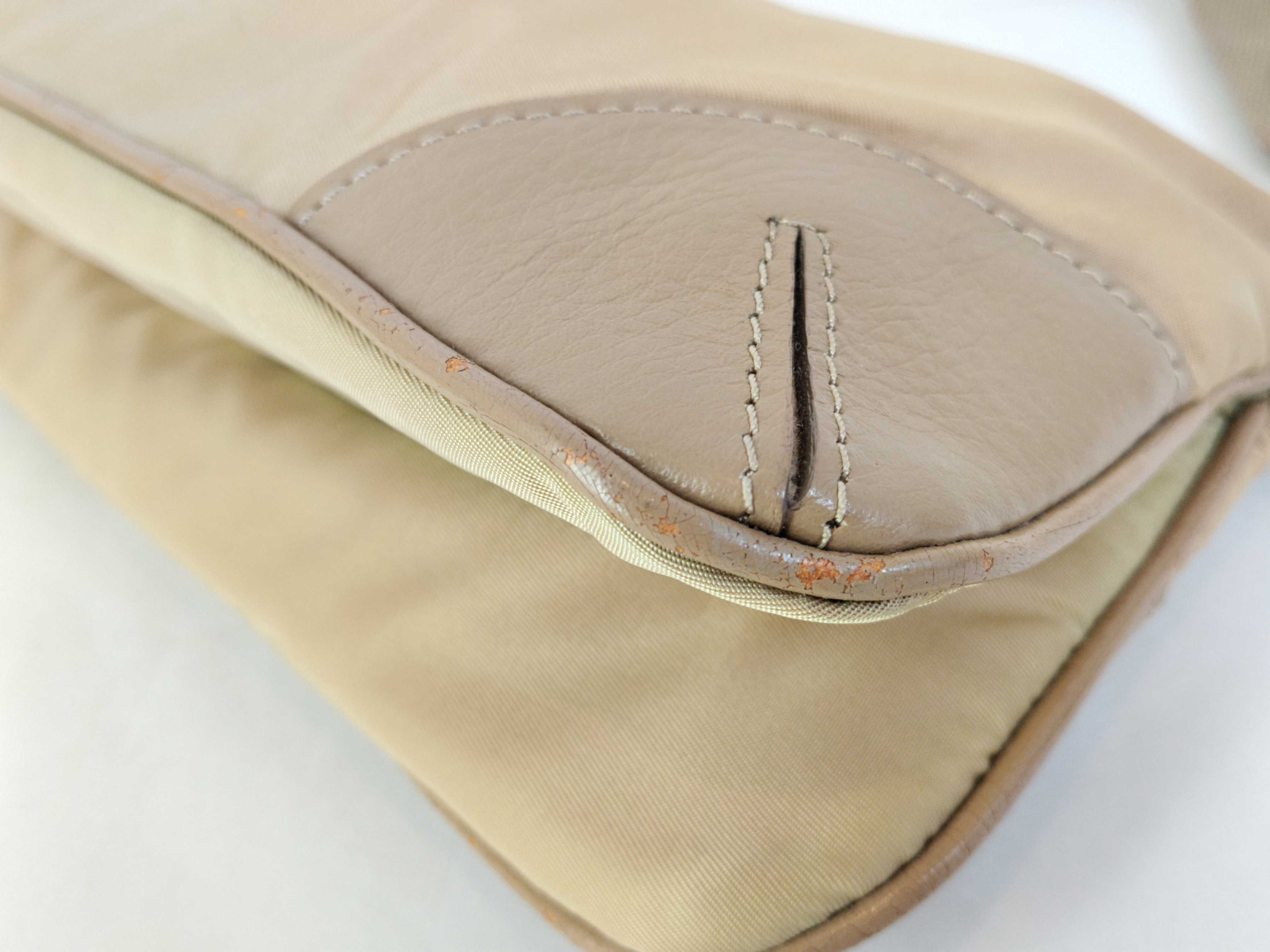 Nylon Shoulder Bag with Triangle Logo — view 6