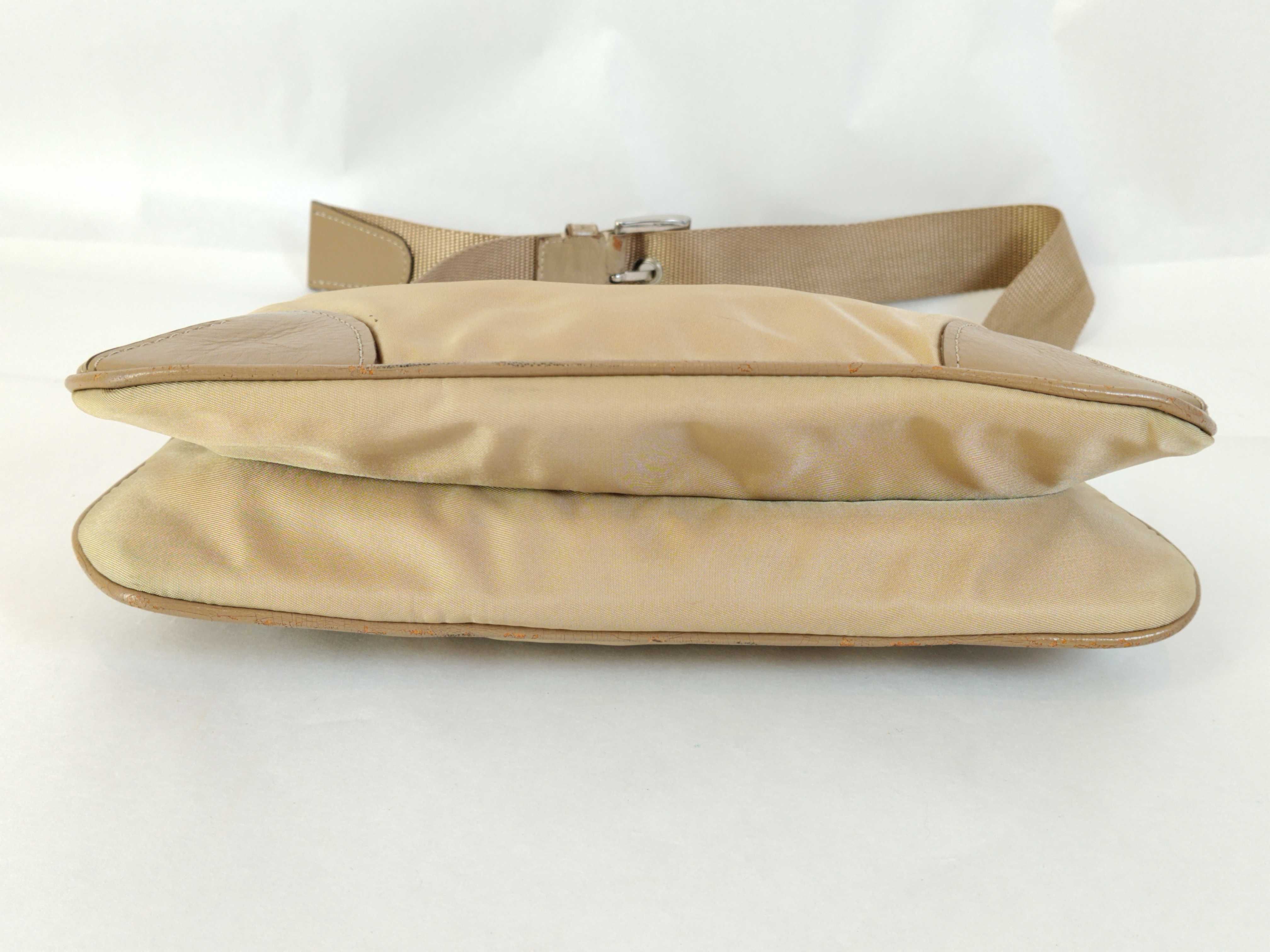 Nylon Shoulder Bag with Triangle Logo — view 7