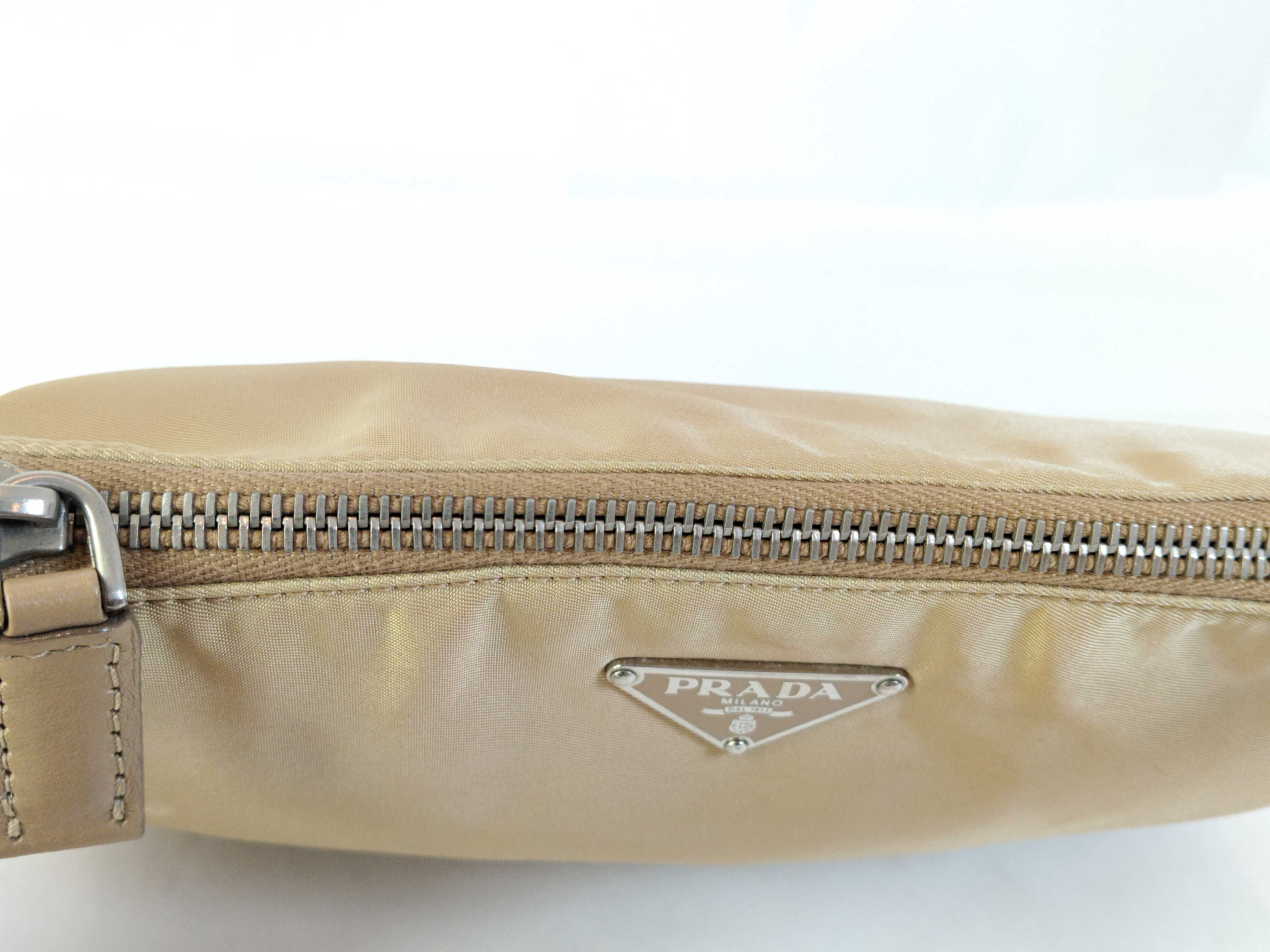 Nylon Shoulder Bag with Triangle Logo — view 8