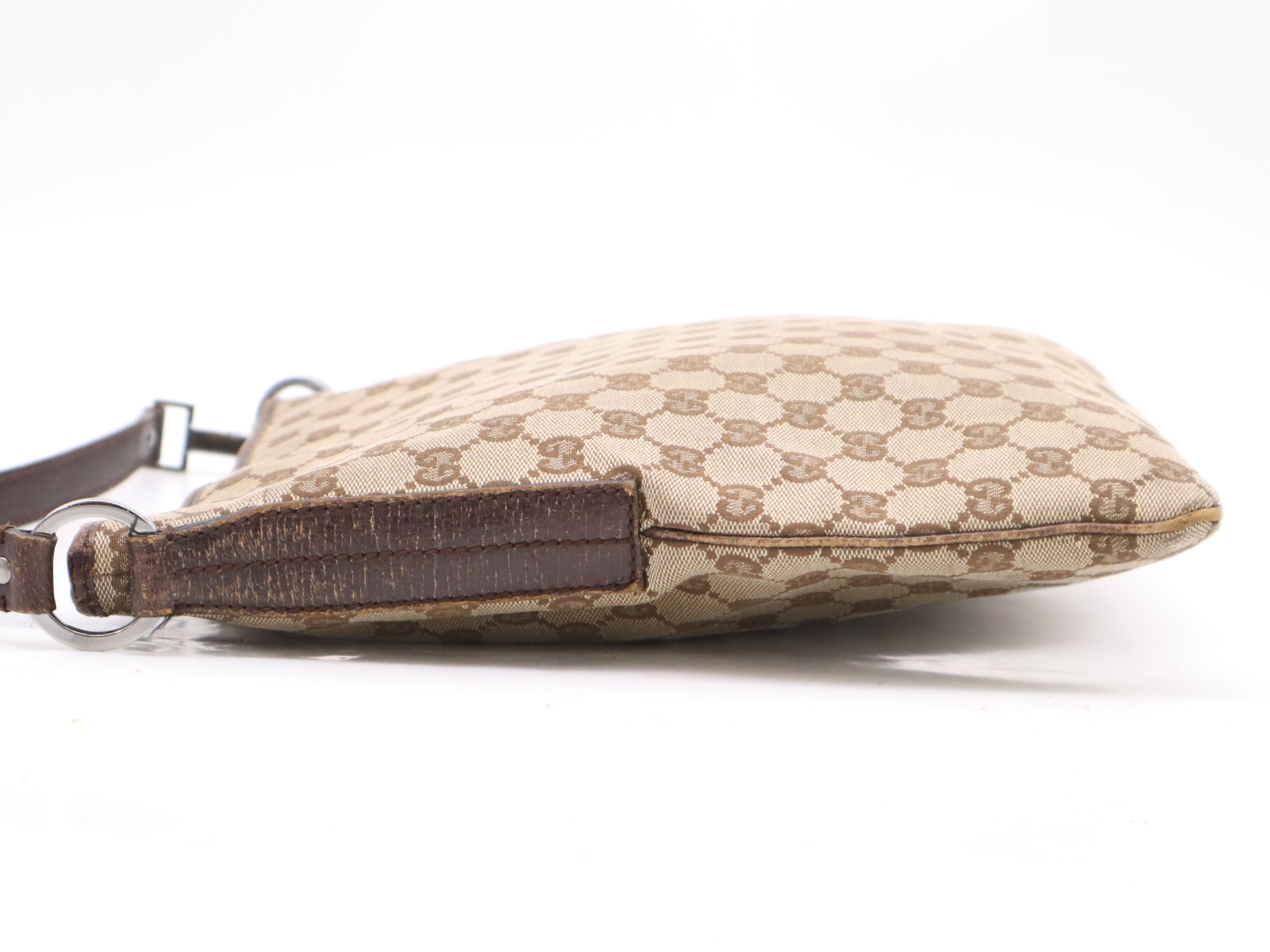 GG Canvas Shoulder Bag, Beige/Brown — view 3