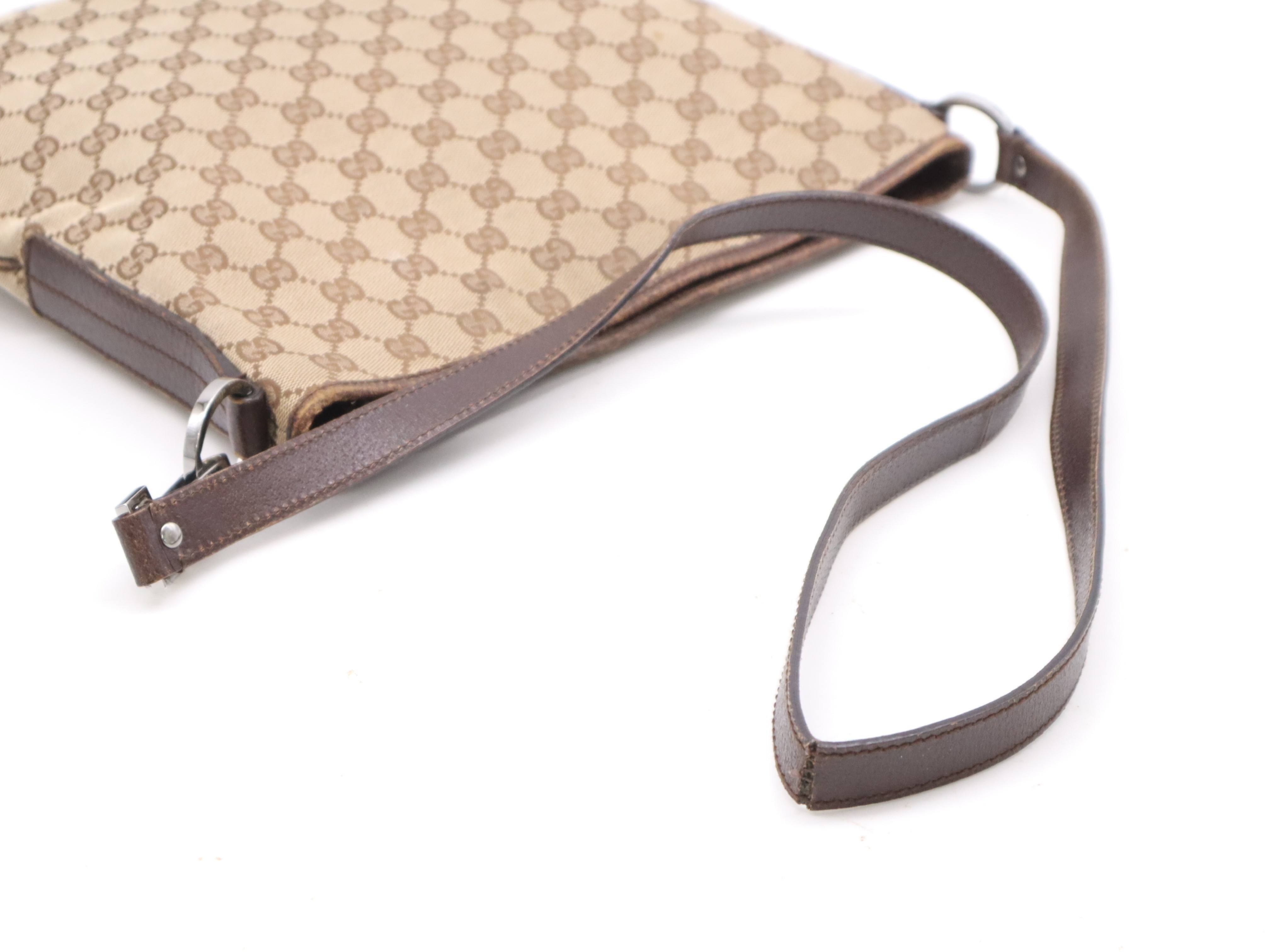 GG Canvas Shoulder Bag, Beige/Brown — view 6