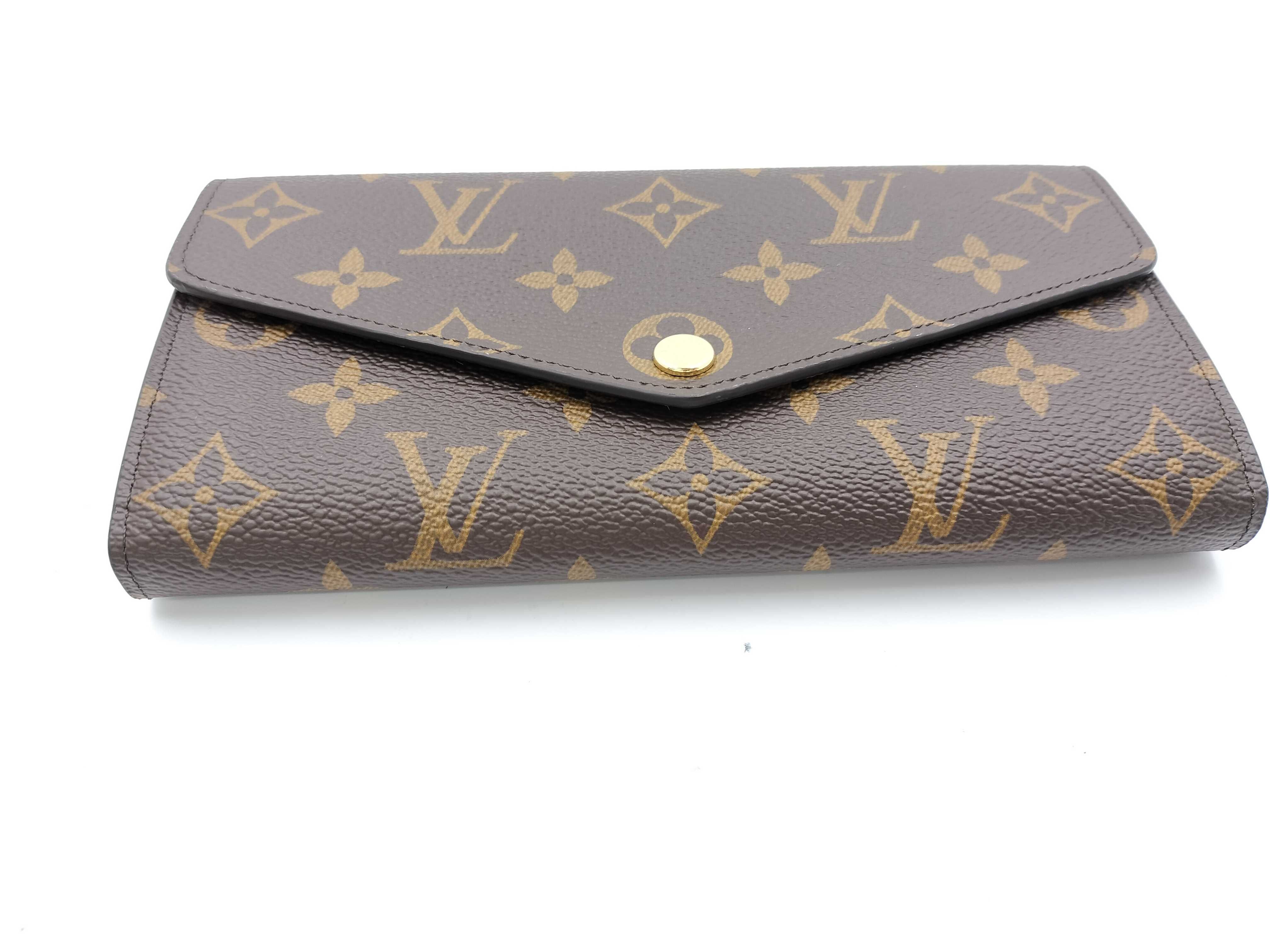 Monogram Portefeuille Sarah Wallet (with box and dust bag) — view 6