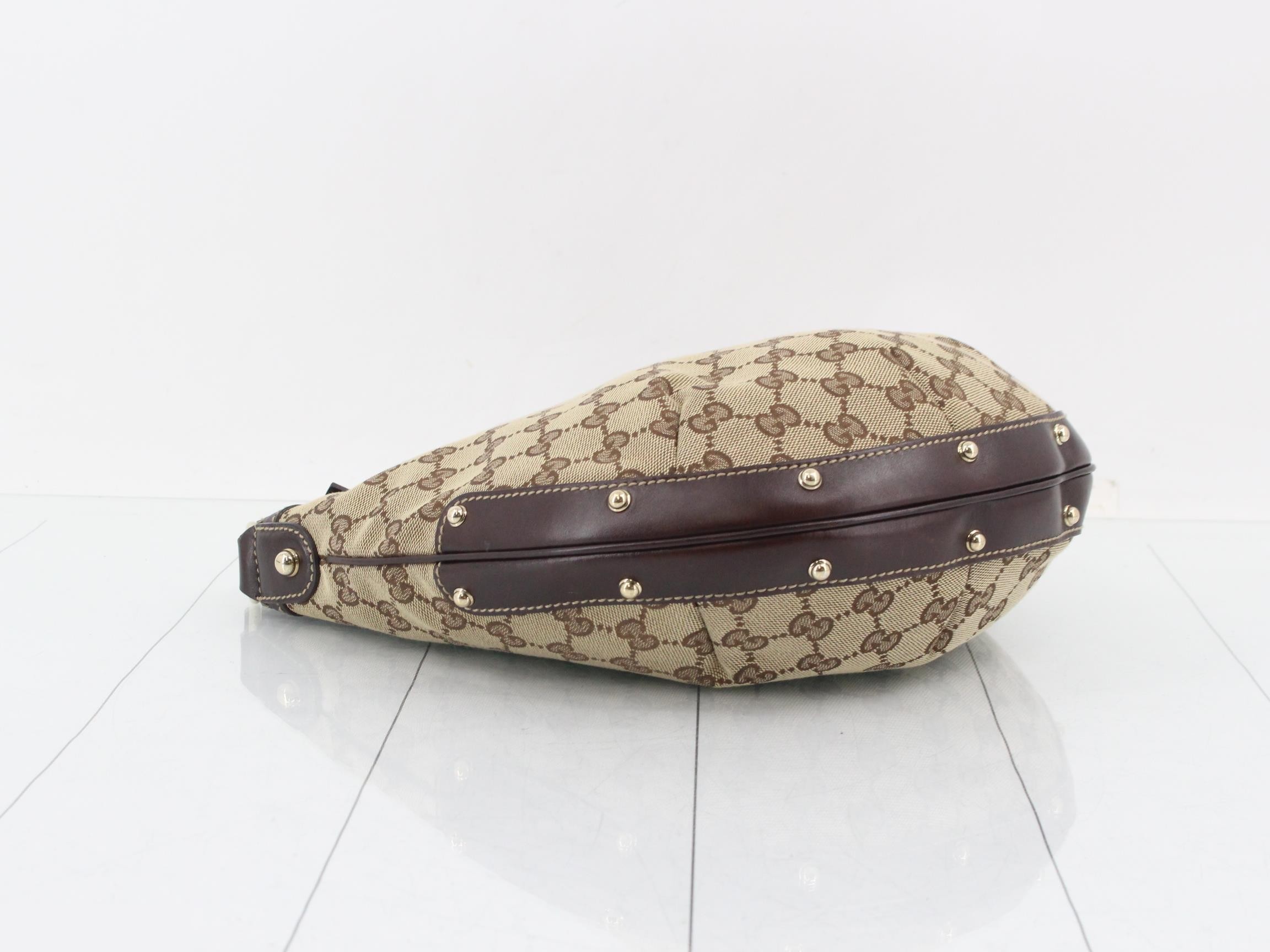 GG Canvas Shoulder Bag, Canvas/Leather, Beige — view 5