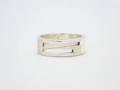 G-ring, 925/8.6g, stamped #25, actual size #22
