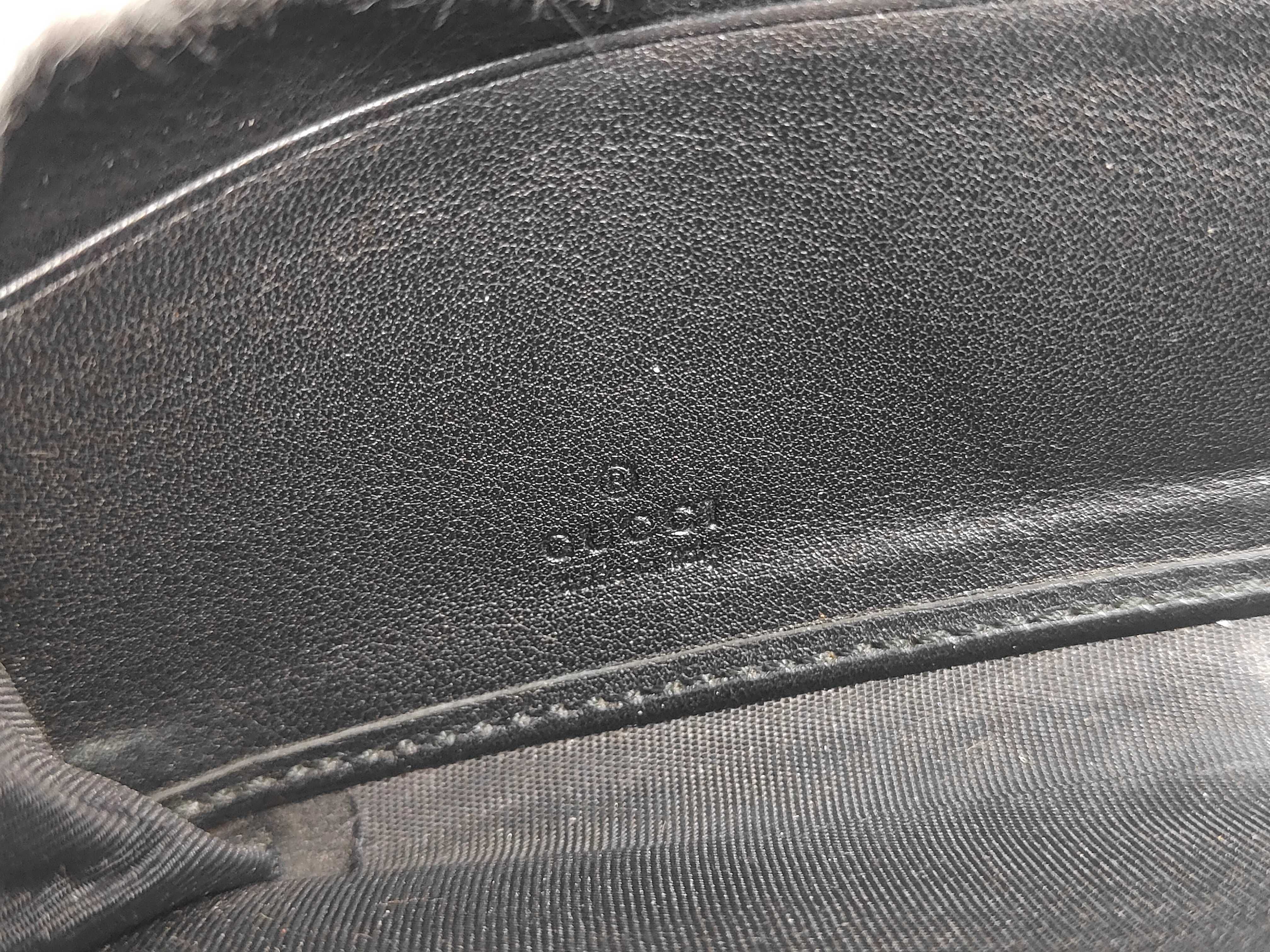 388630 Guccissima Round Zipper Black Wallet — view 11