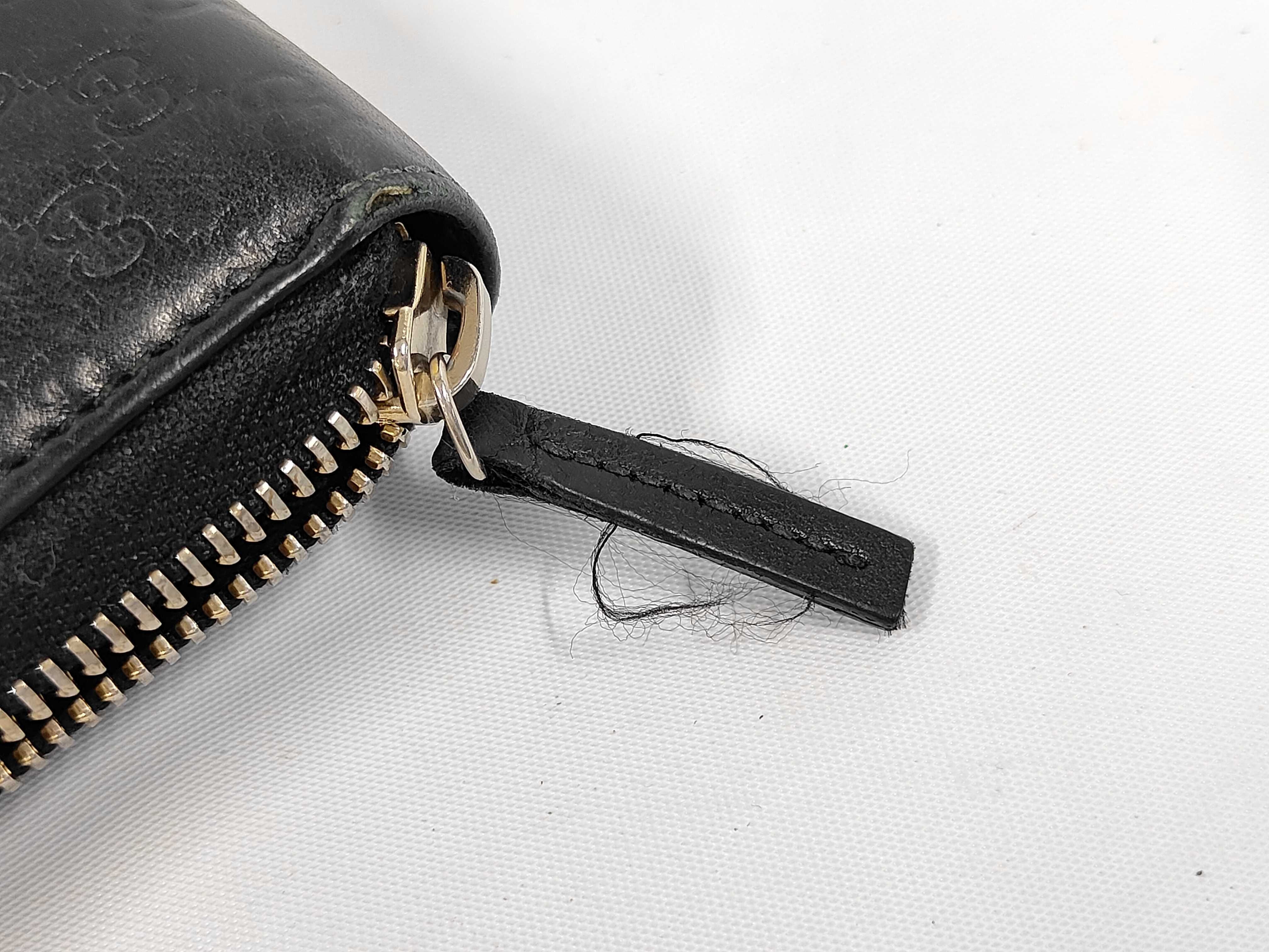388630 Guccissima Round Zipper Black Wallet — view 5