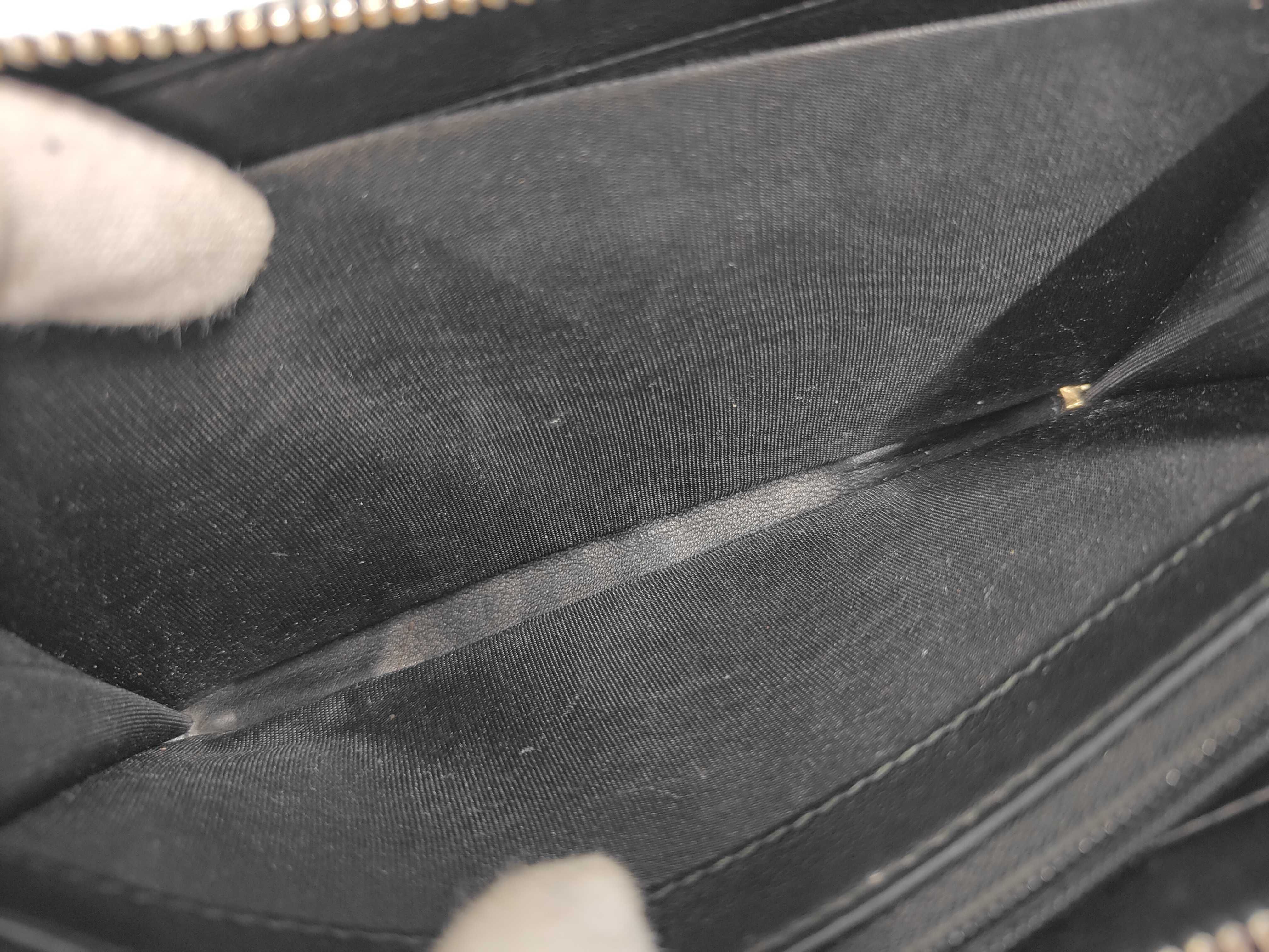 388630 Guccissima Round Zipper Black Wallet — view 8