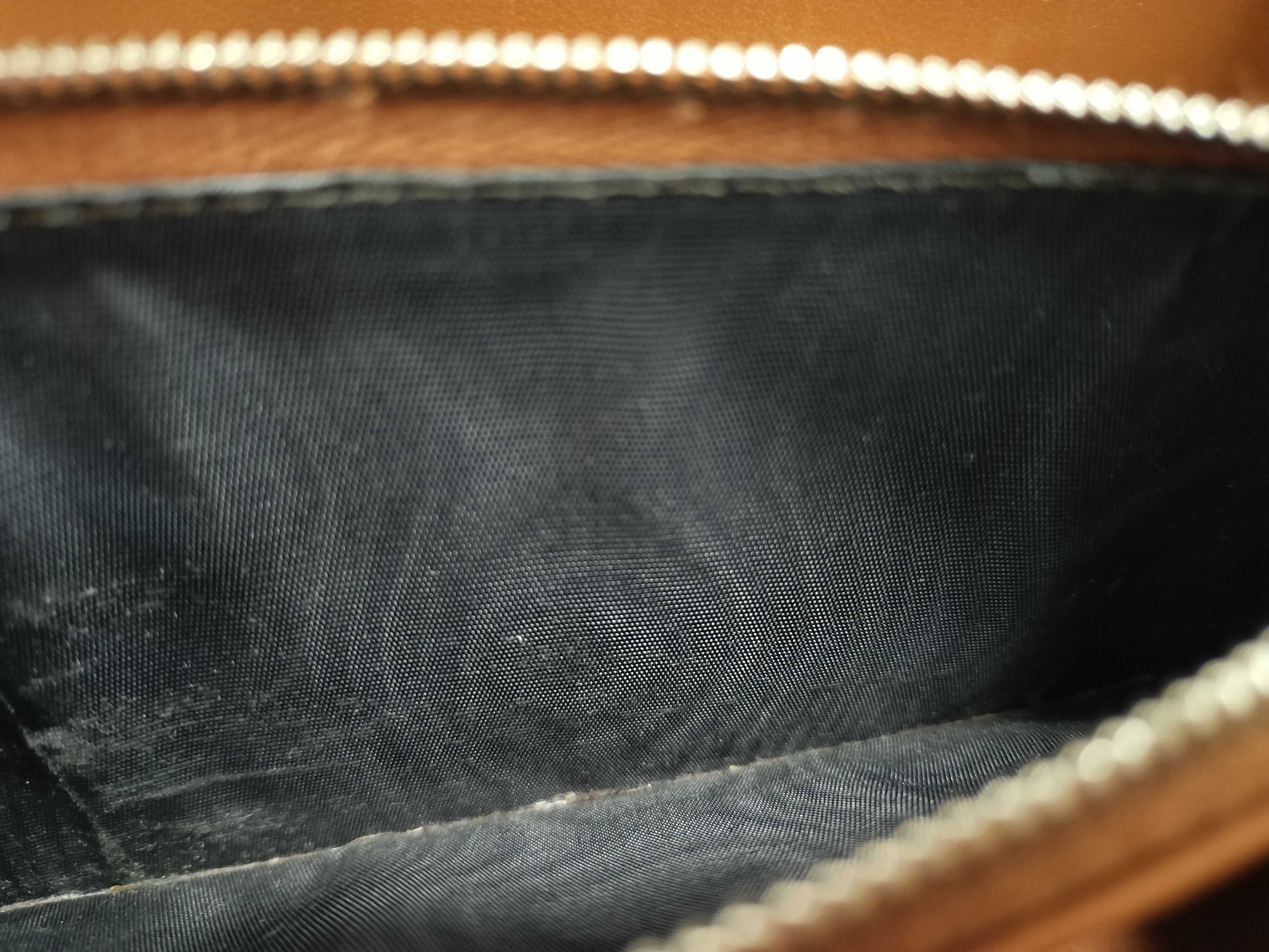 Personal Aluminum x Leather Shoulder Bag, Silver x Brown — view 10