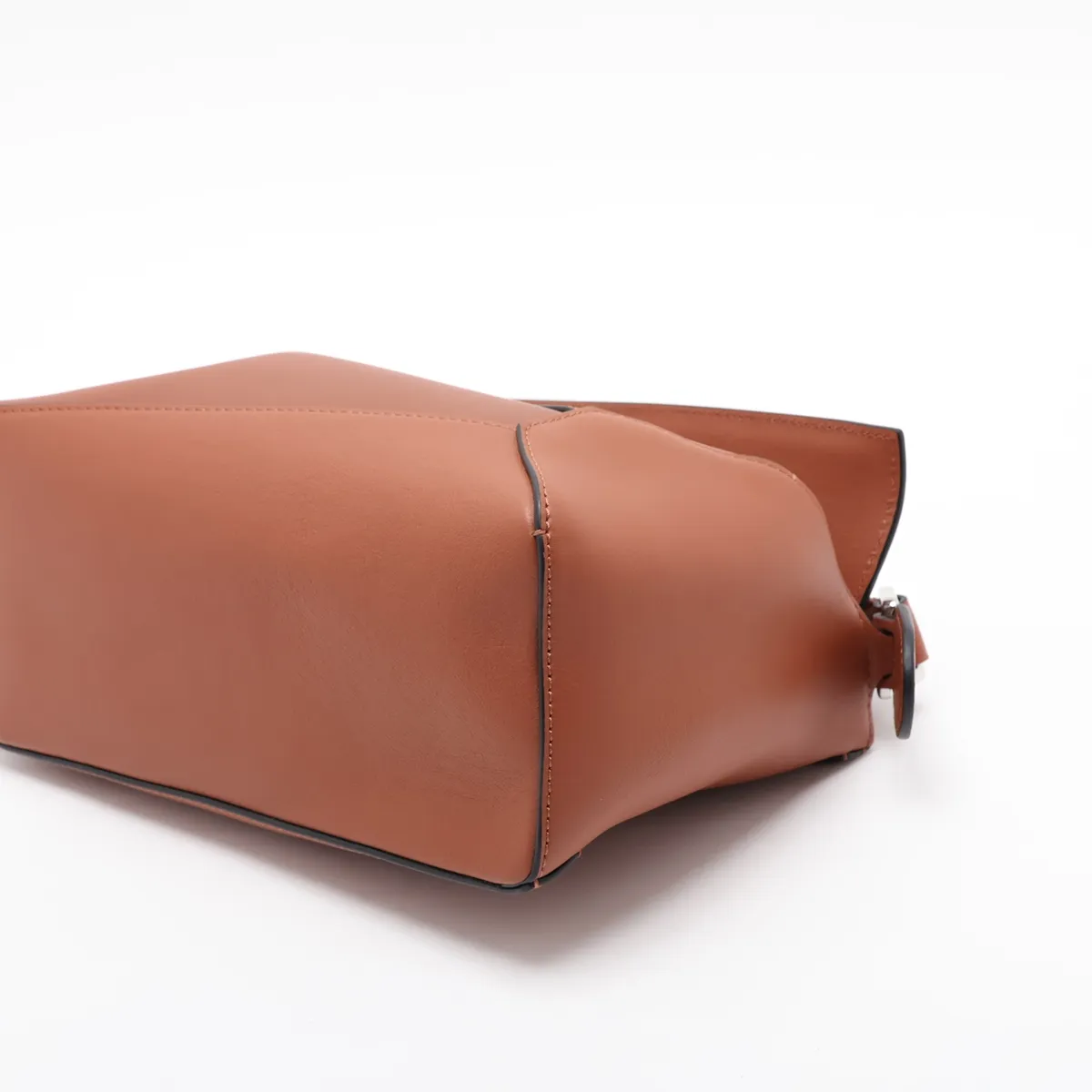 Puzzle Bag Small Leather 2-Way Handbag Brown — view 3