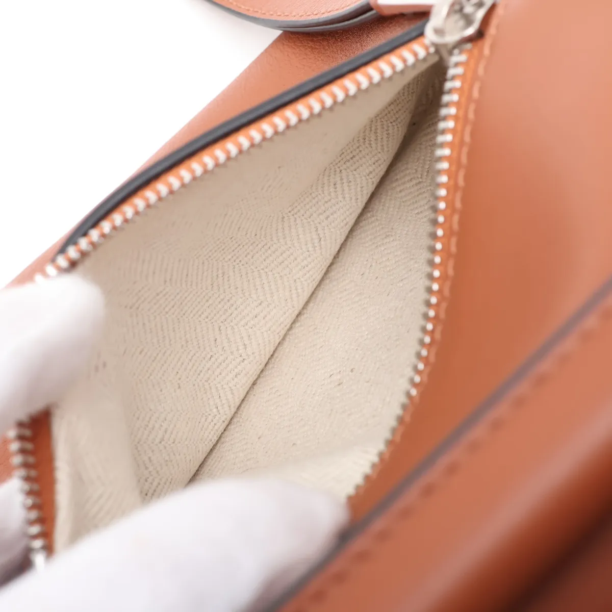 Puzzle Bag Small Leather 2-Way Handbag Brown — view 10