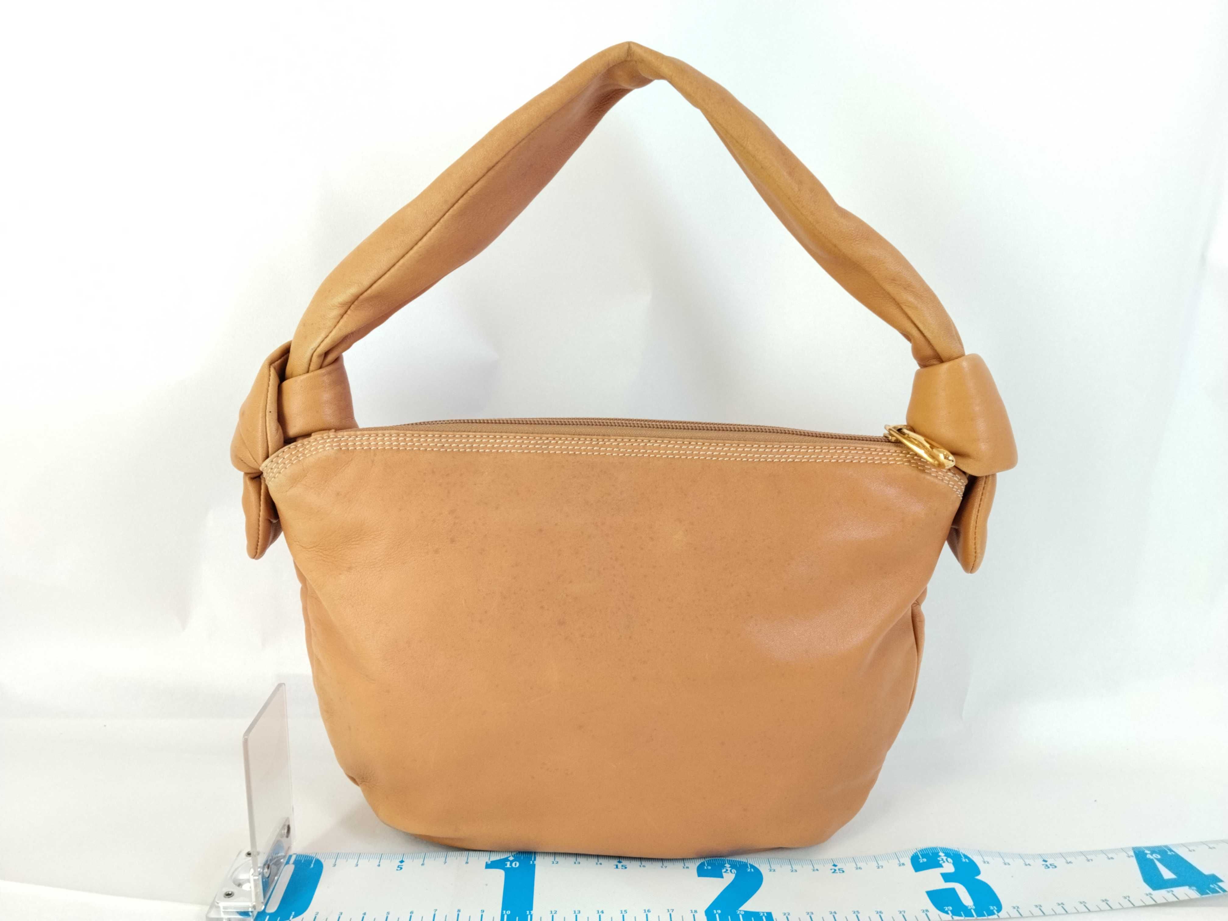 handbag, leather, brown. — view 2
