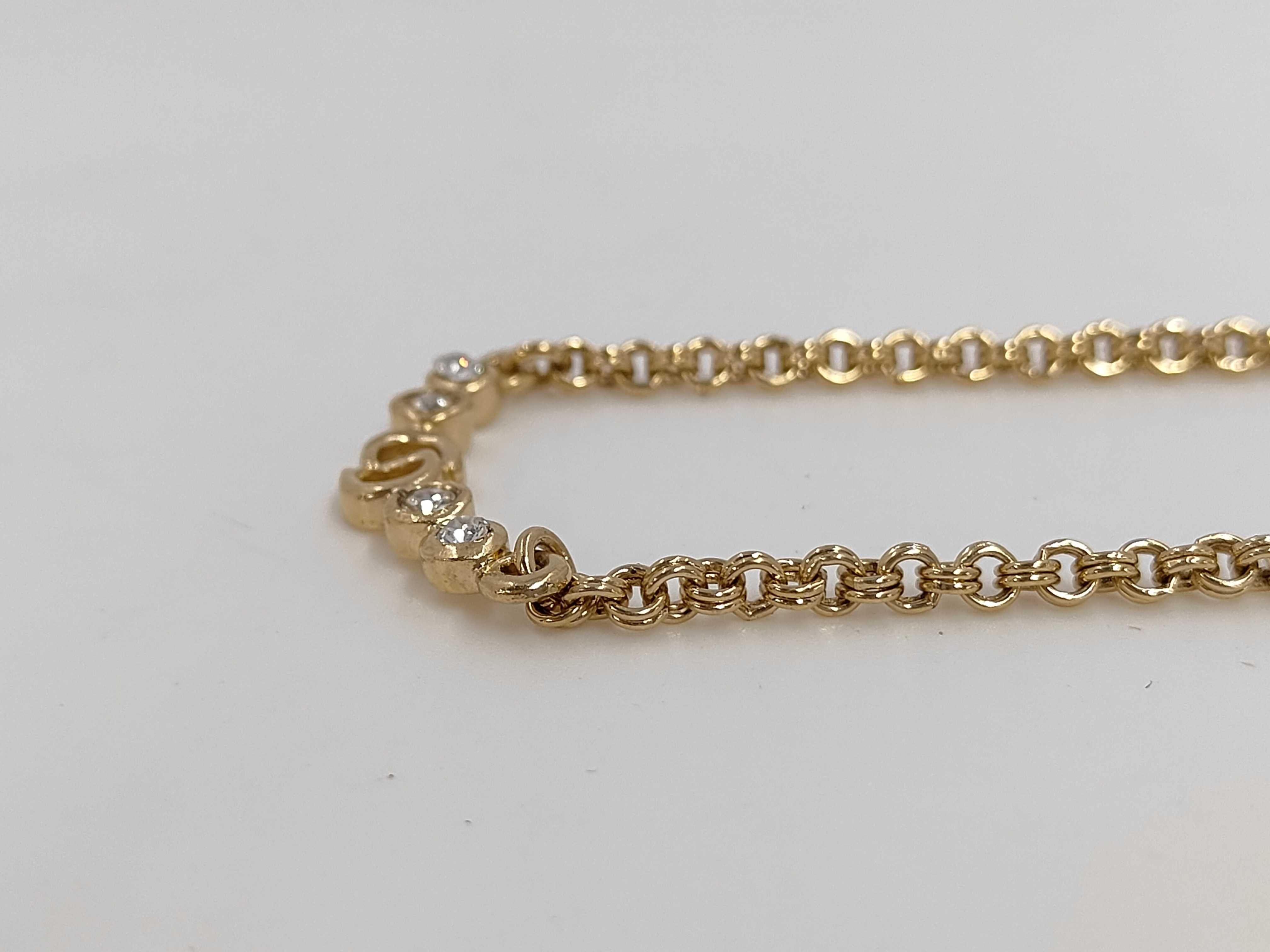 CD 4P Rhinestone Necklace — view 2