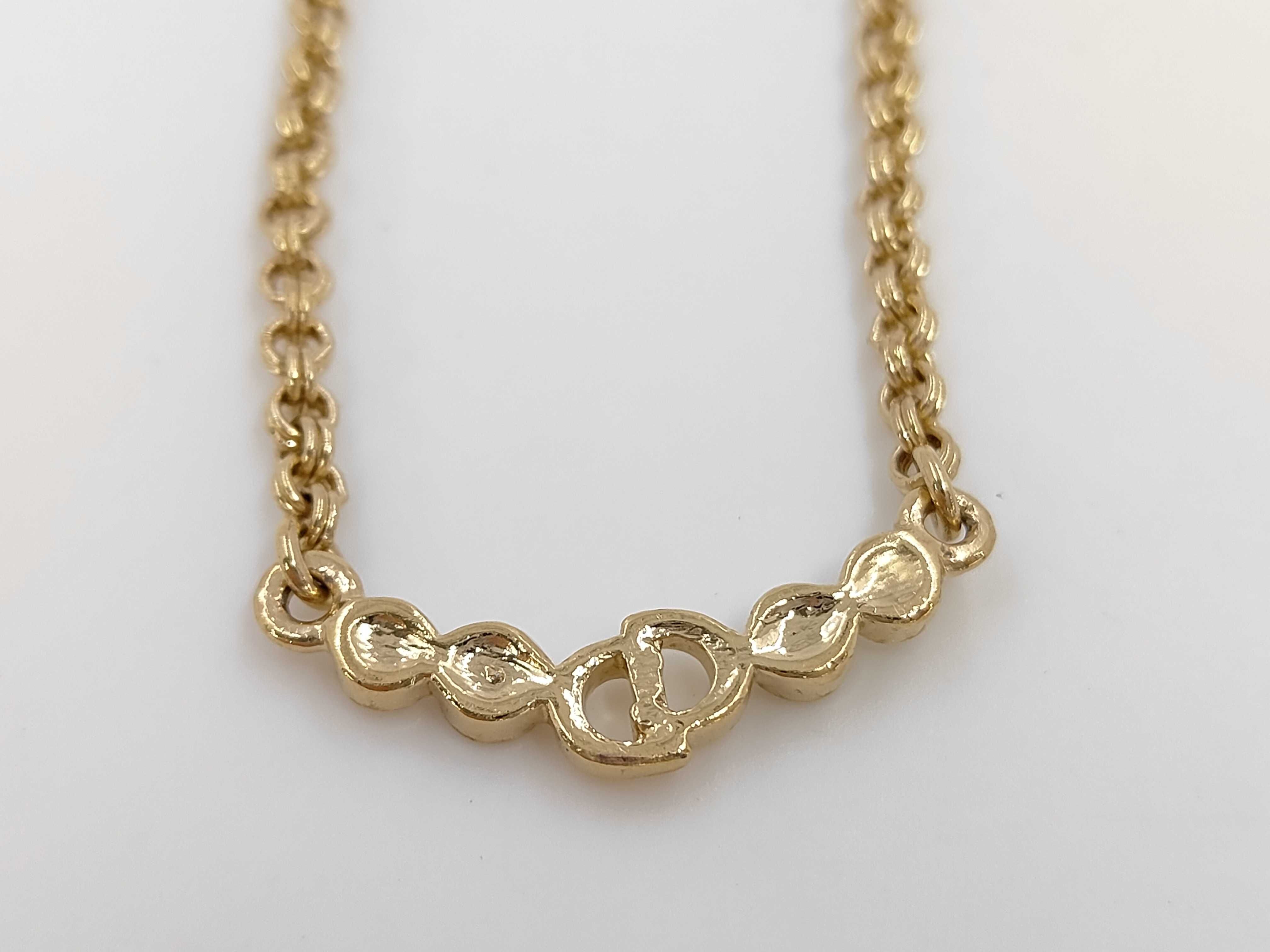 CD 4P Rhinestone Necklace — view 4