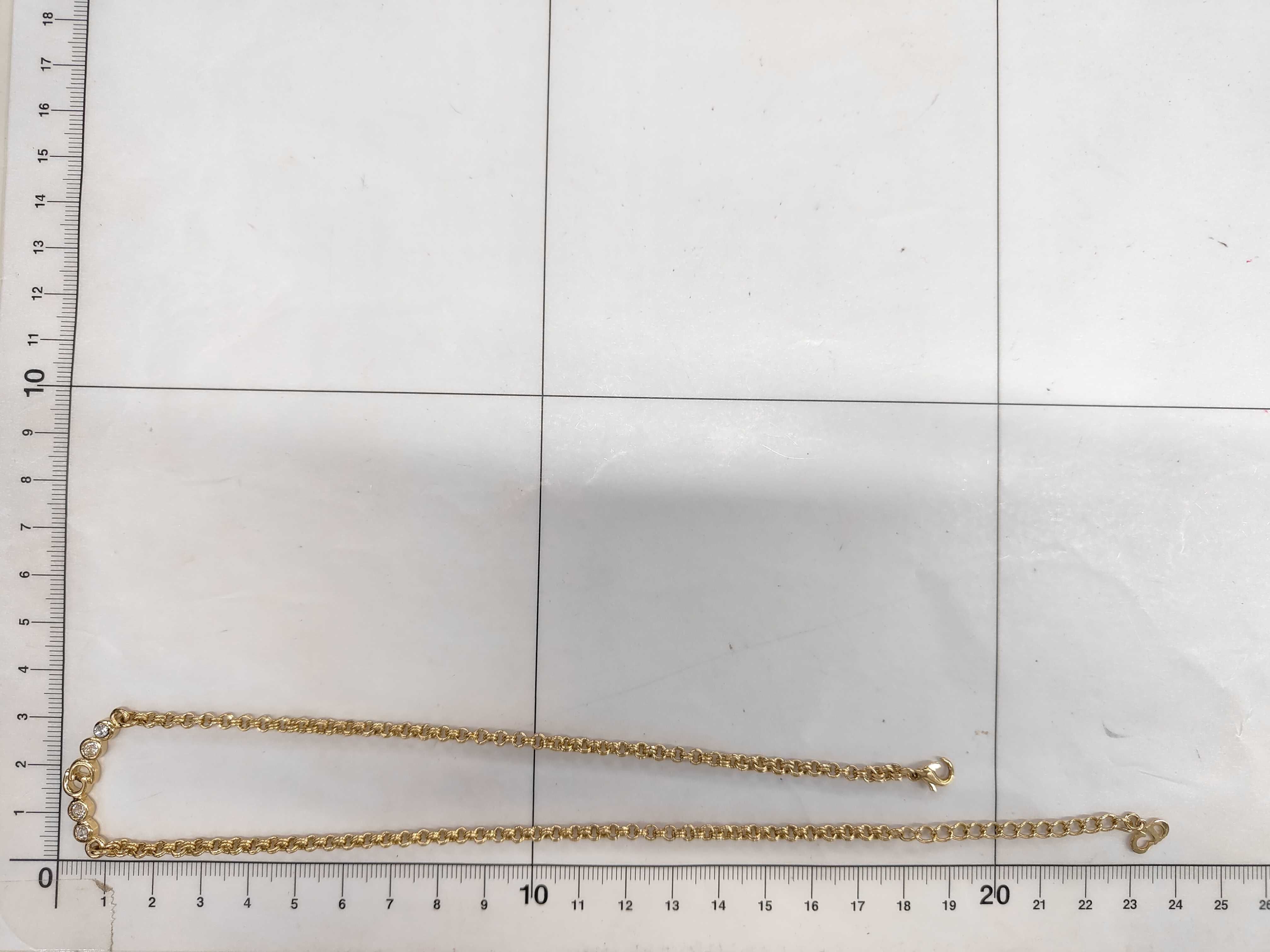 CD 4P Rhinestone Necklace — view 5