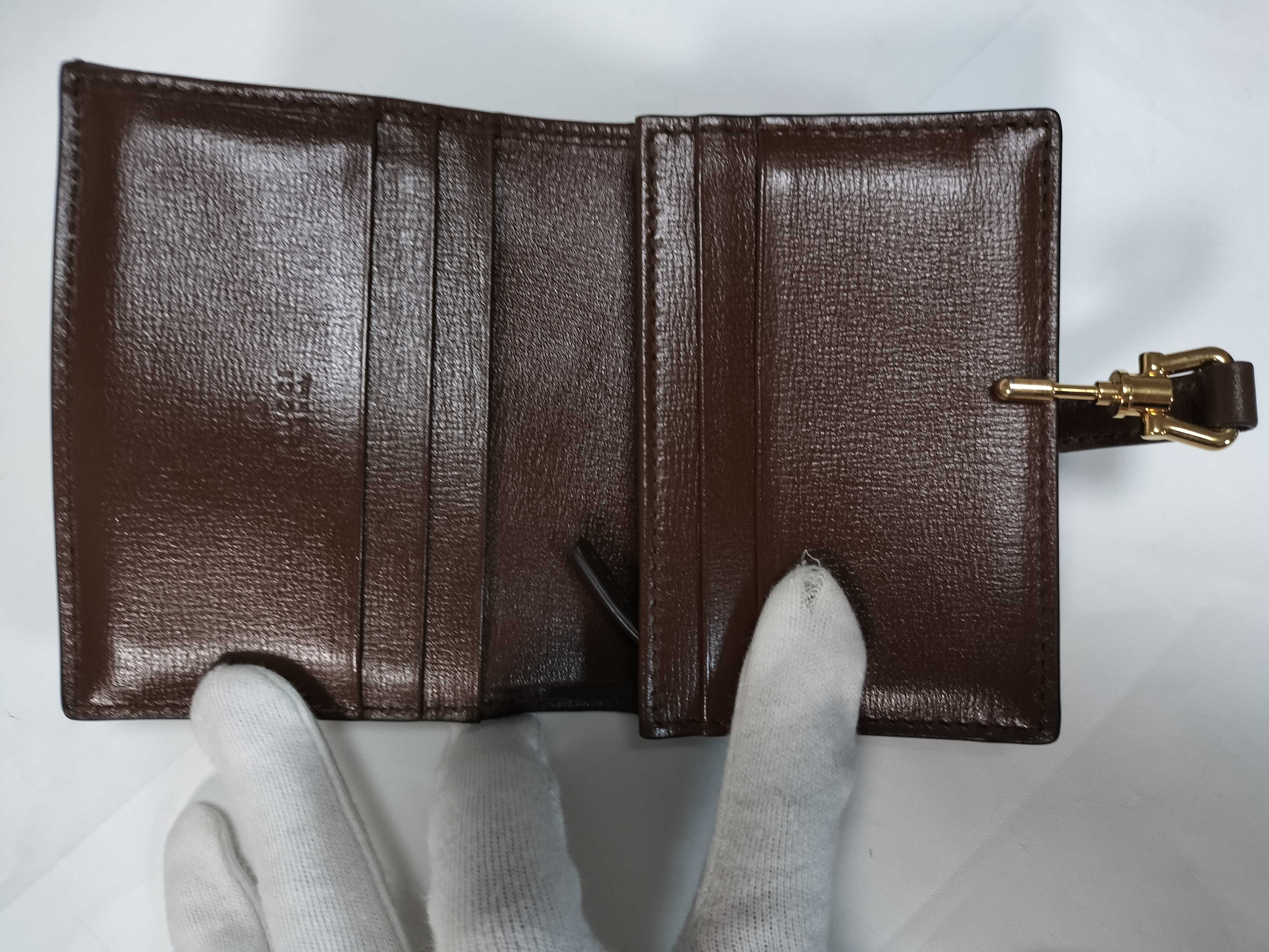 Jackie PVC x Leather Sherry Compact Wallet — view 7