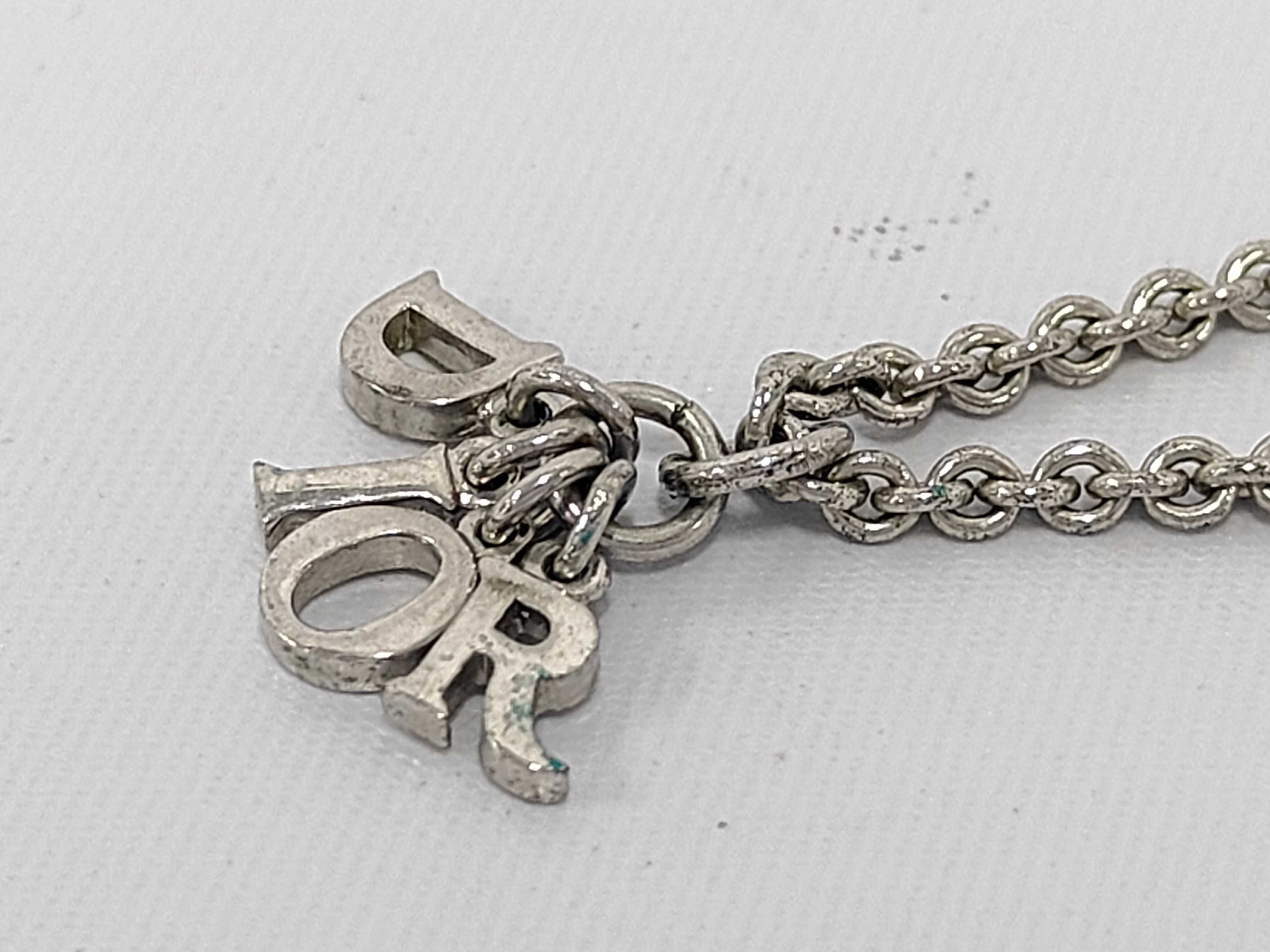 Logo Vintage Silver Necklace — view 3