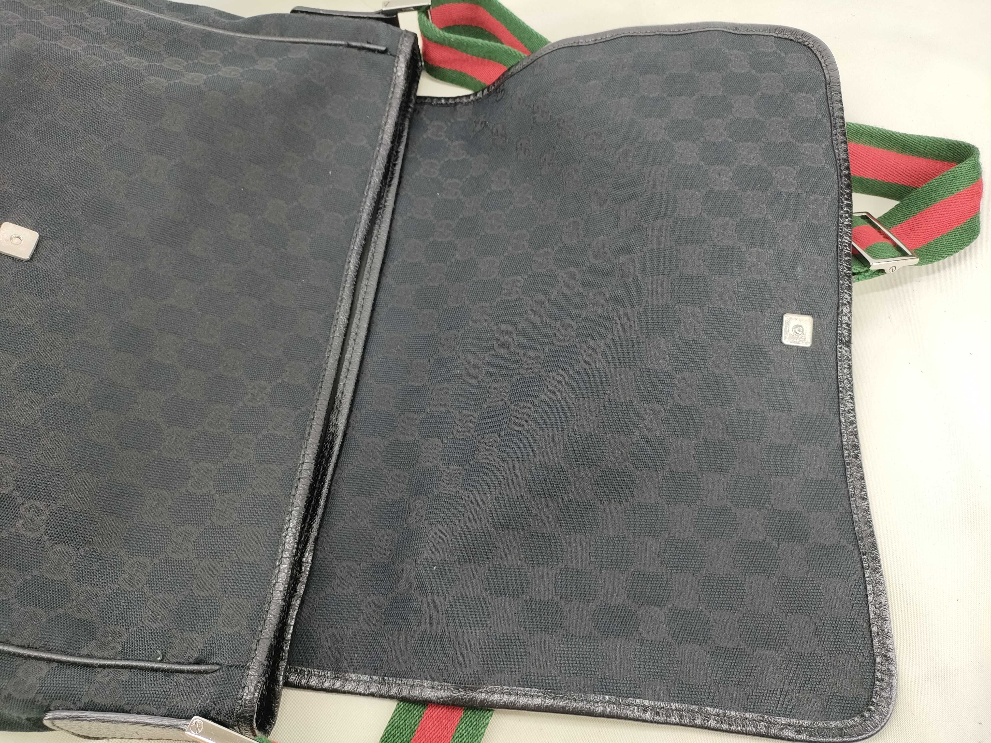 GG Canvas Cherry Line Messenger Shoulder Bag — view 8