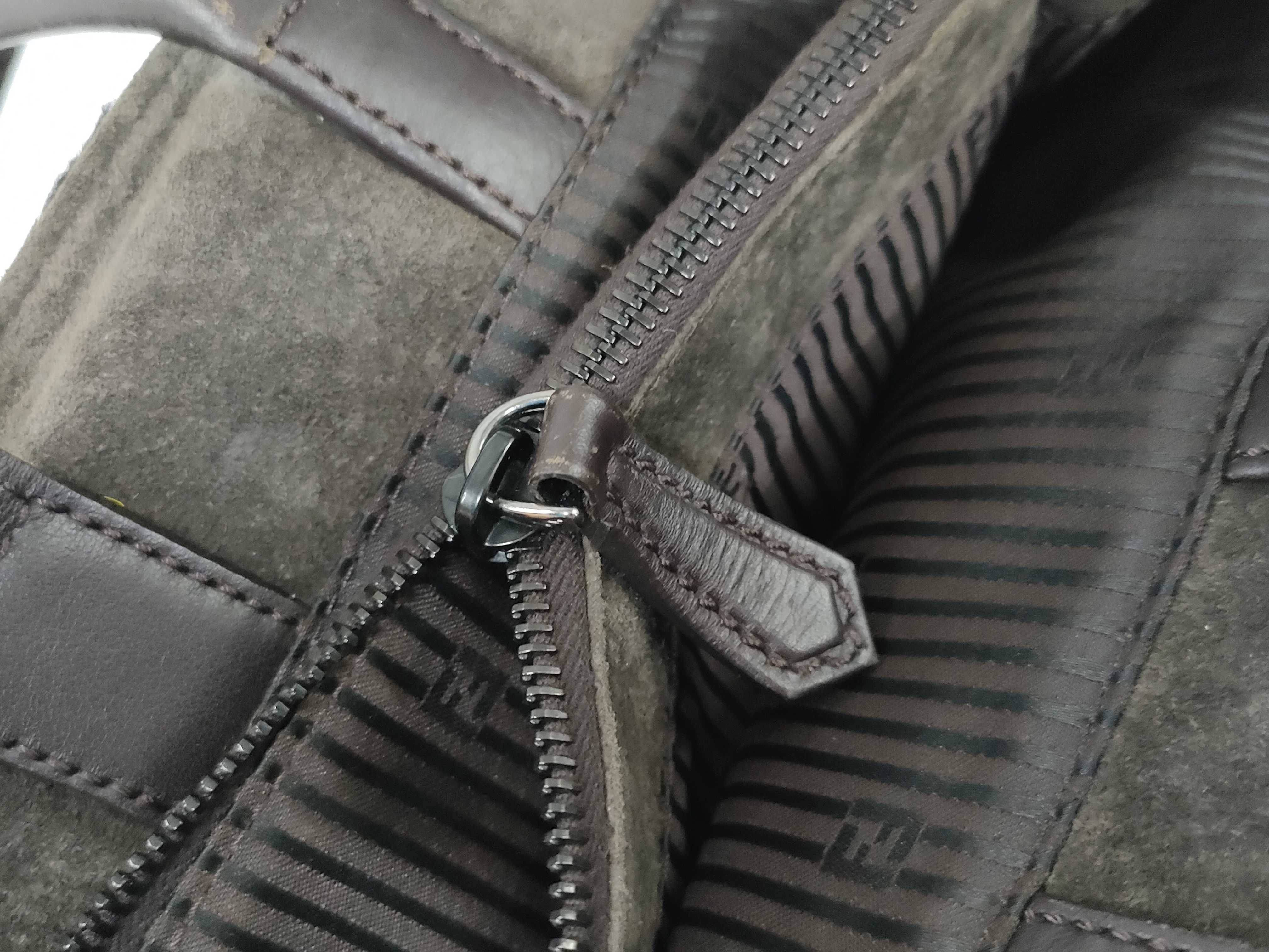 Petite 2Jours Calf Hair x Leather Charm, Pequin Pattern Interior, 2-Way Shoulder Bag/Handbag — view 14