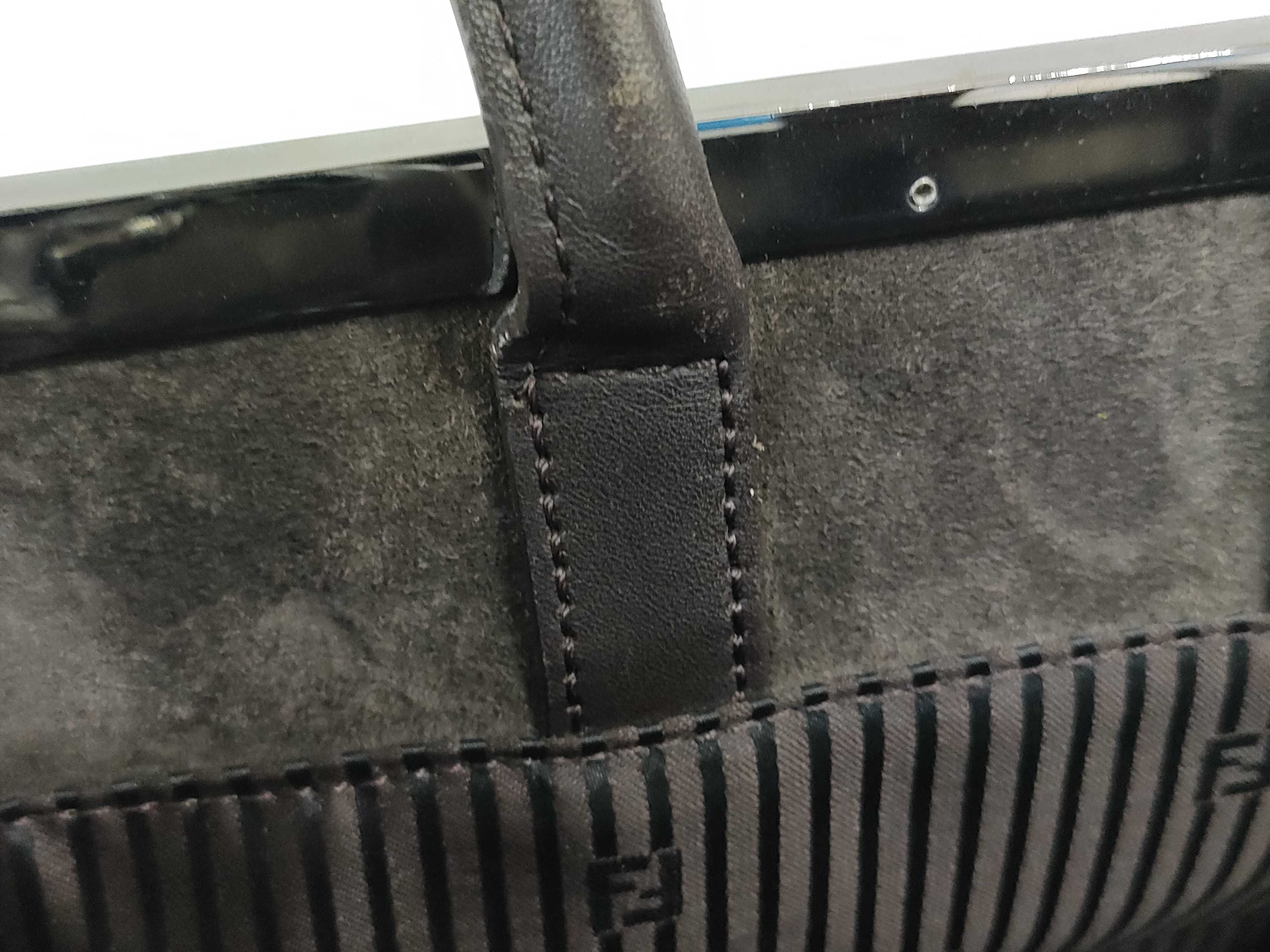 Petite 2Jours Calf Hair x Leather Charm, Pequin Pattern Interior, 2-Way Shoulder Bag/Handbag — view 5