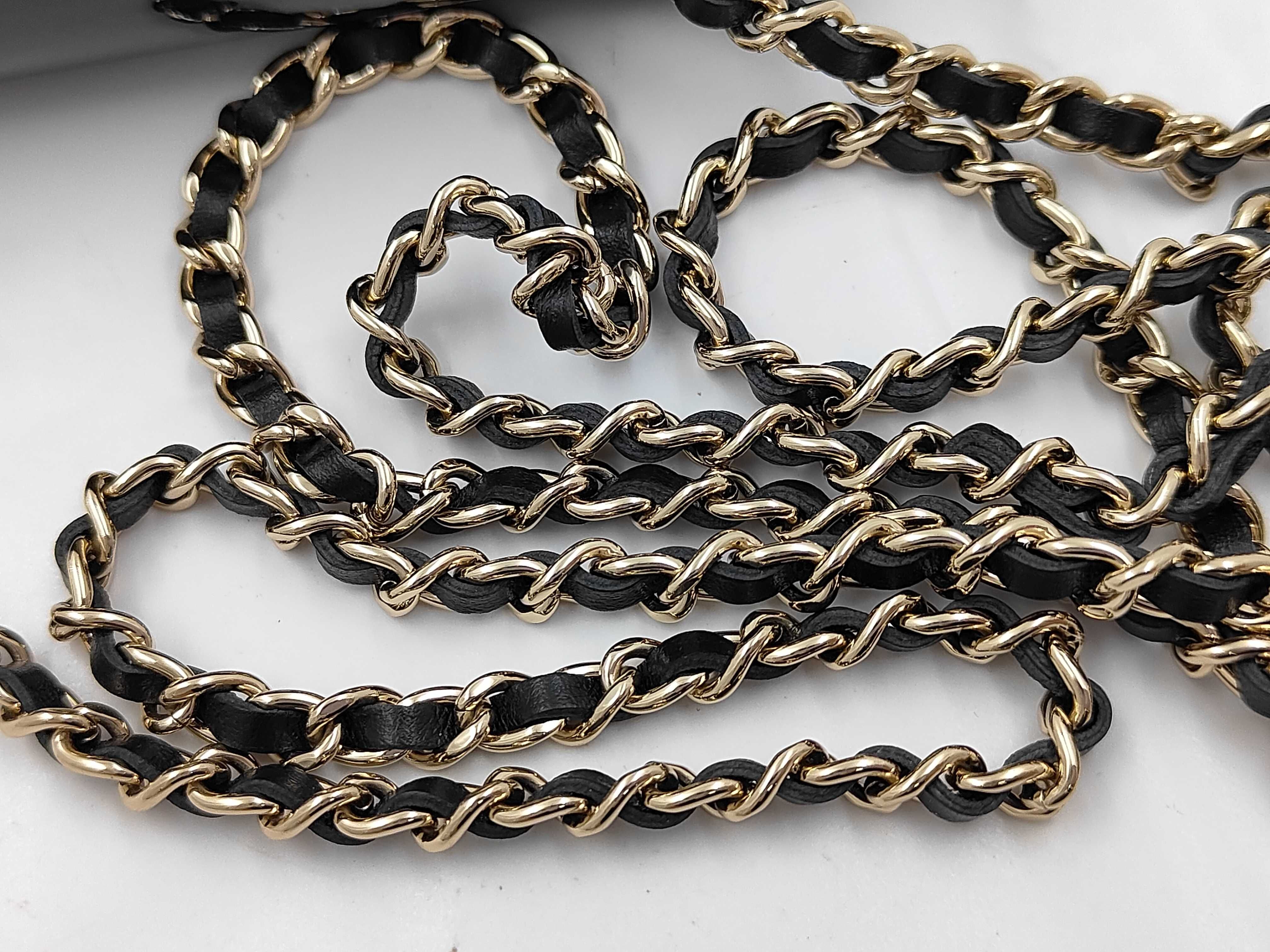 enamel chain shoulder bag — view 4