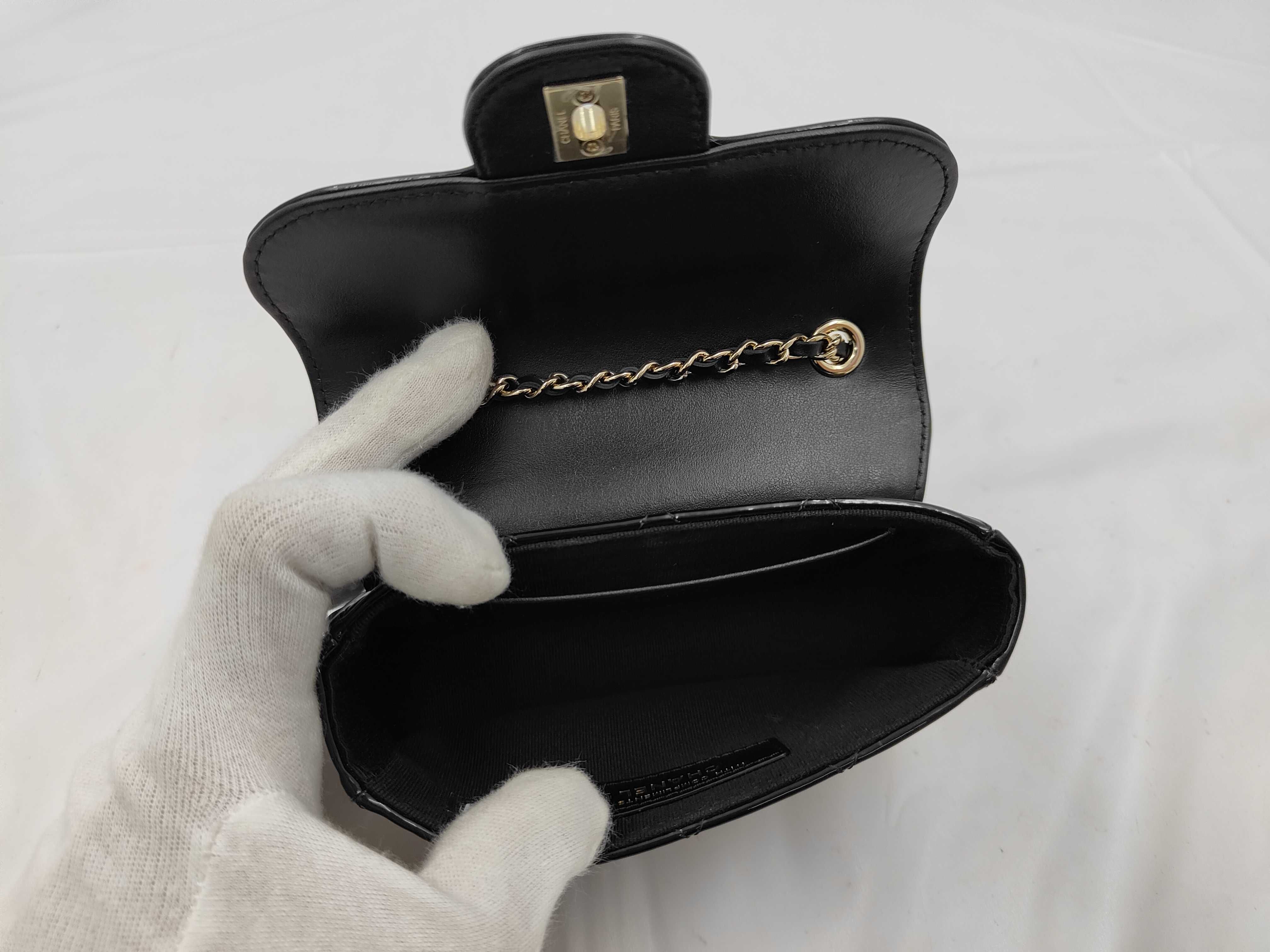 enamel chain shoulder bag — view 10