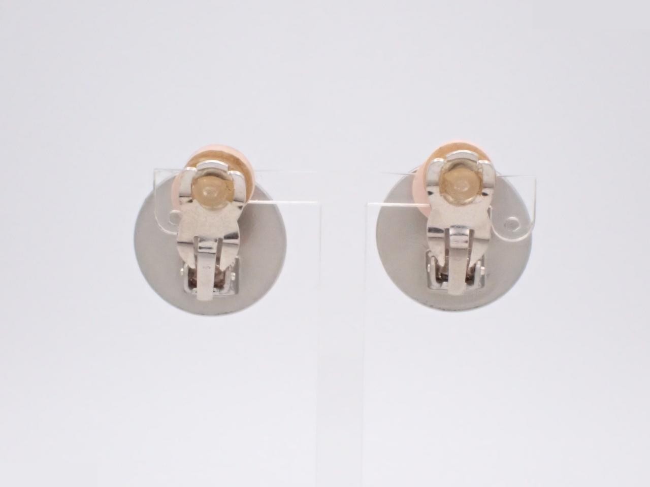 silver earrings — view 2