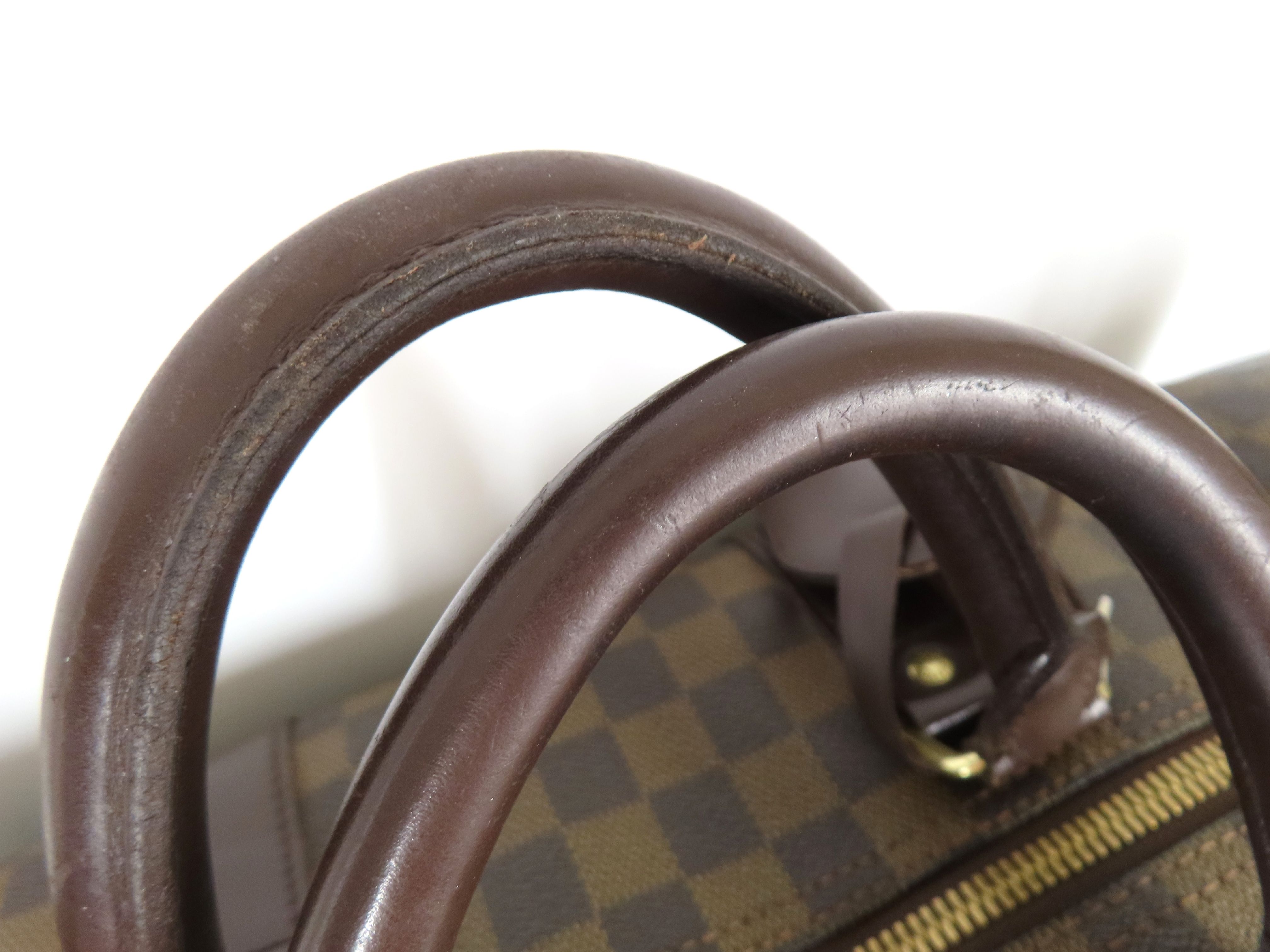 Damier FR- Damier Keepall 50 N41427 MB4027 Brown Boston Bag — view 3