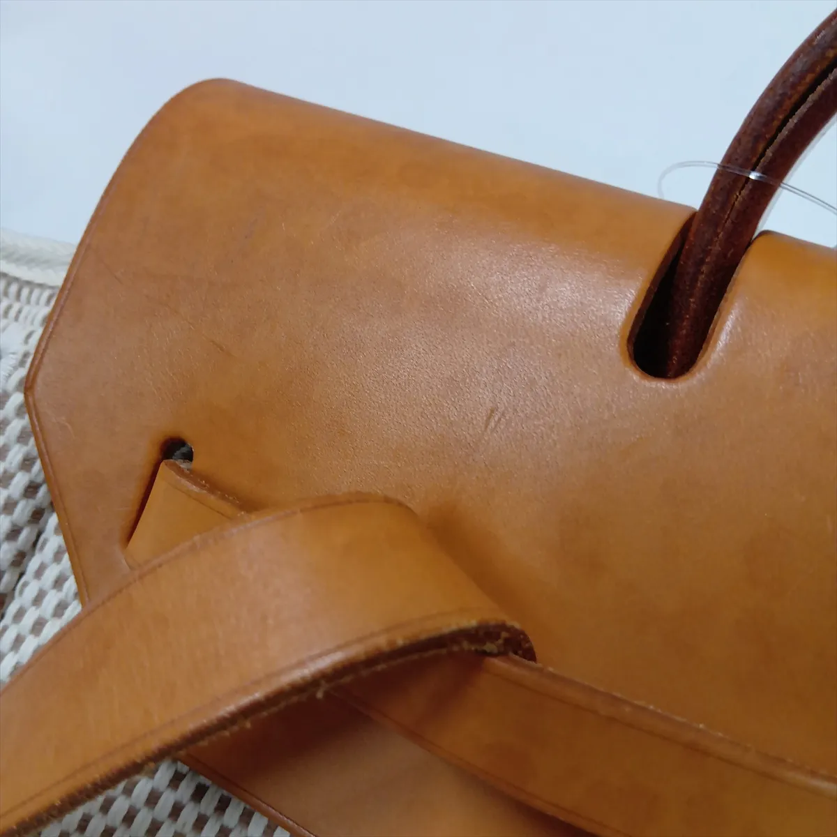 Herbag Ad PM Toile GM x Vache Hunter Beige x Natural Silver Hardware G: 2003 — view 11