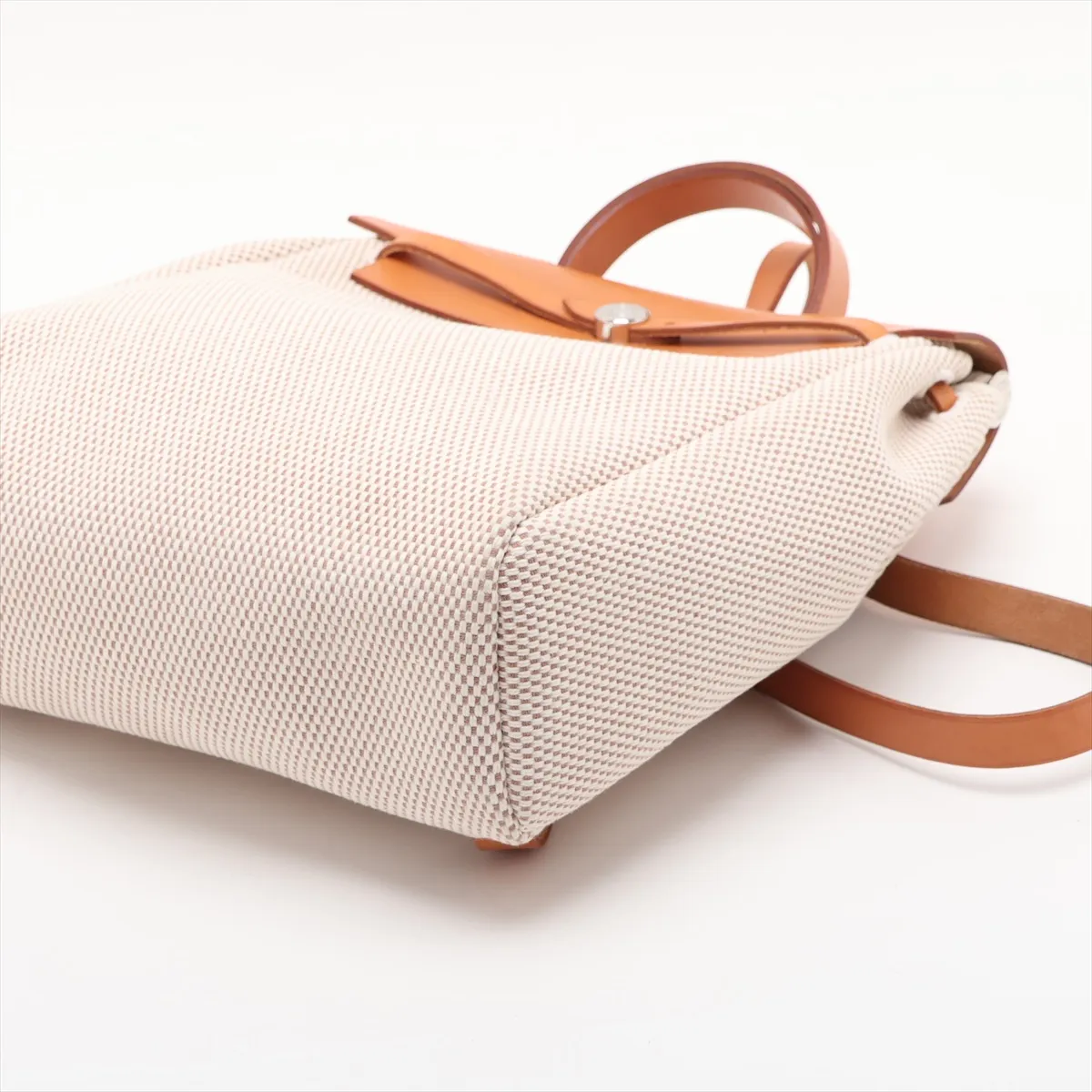 Herbag Ad PM Toile GM x Vache Hunter Beige x Natural Silver Hardware G: 2003 — view 3