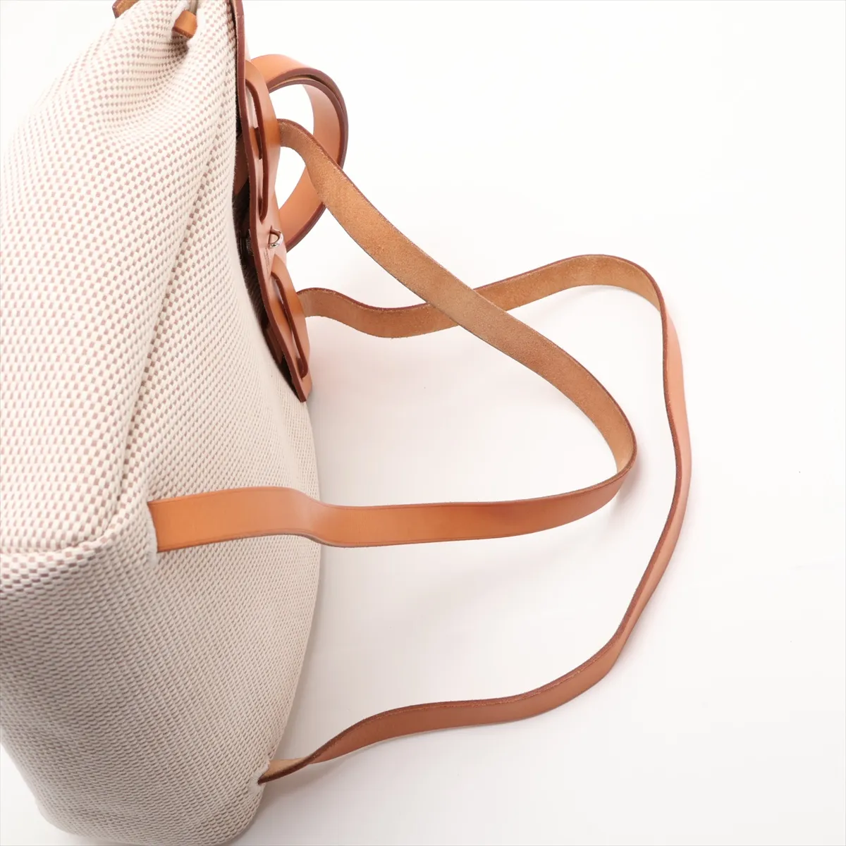 Herbag Ad PM Toile GM x Vache Hunter Beige x Natural Silver Hardware G: 2003 — view 6