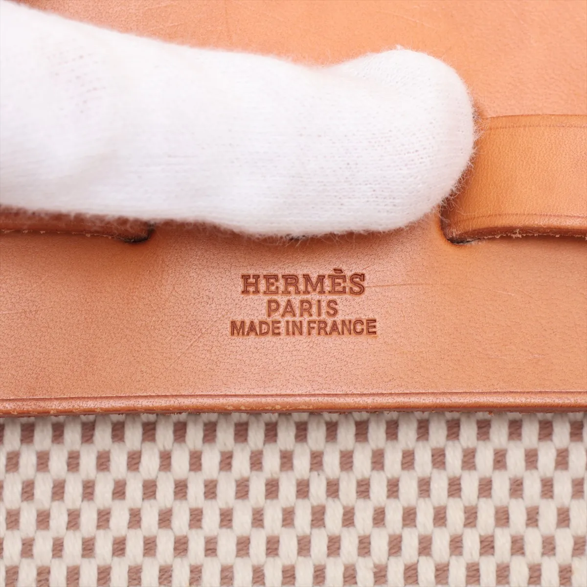 Herbag Ad PM Toile GM x Vache Hunter Beige x Natural Silver Hardware G: 2003 — view 8