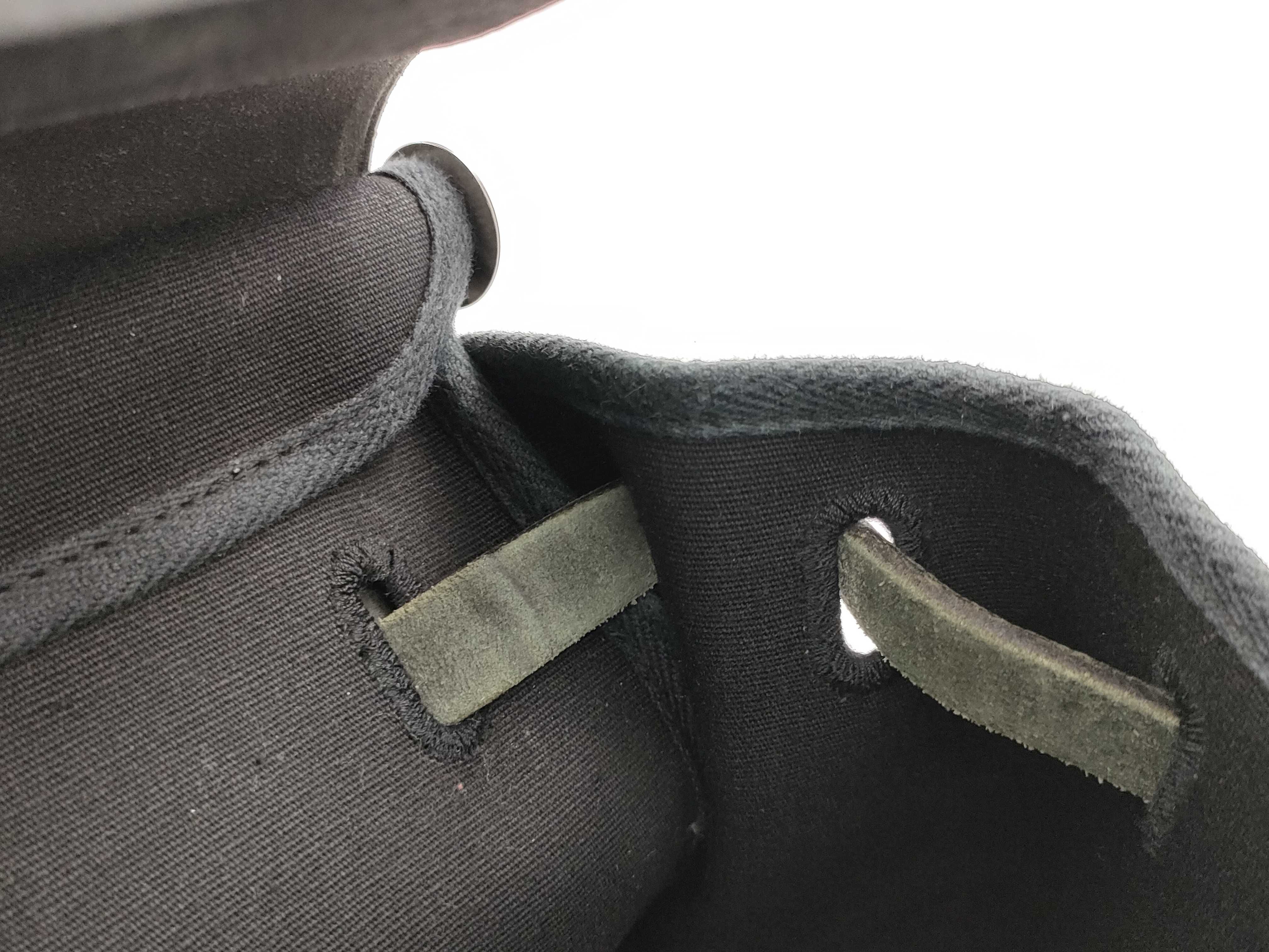 Herbag GM Toile Officier x Vache Hunter Black Silver Hardware C: 1999 Shoulder Bag — view 10