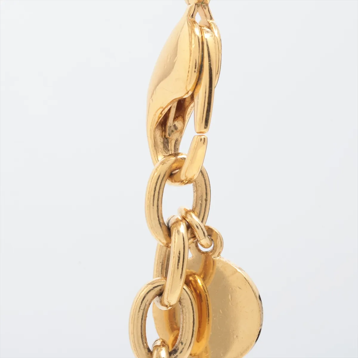 CD ICON Chain Link Necklace, GP Gold. Shows — view 3
