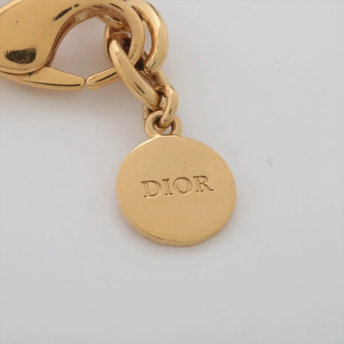 CD ICON Chain Link Necklace, GP Gold. Shows — view 4