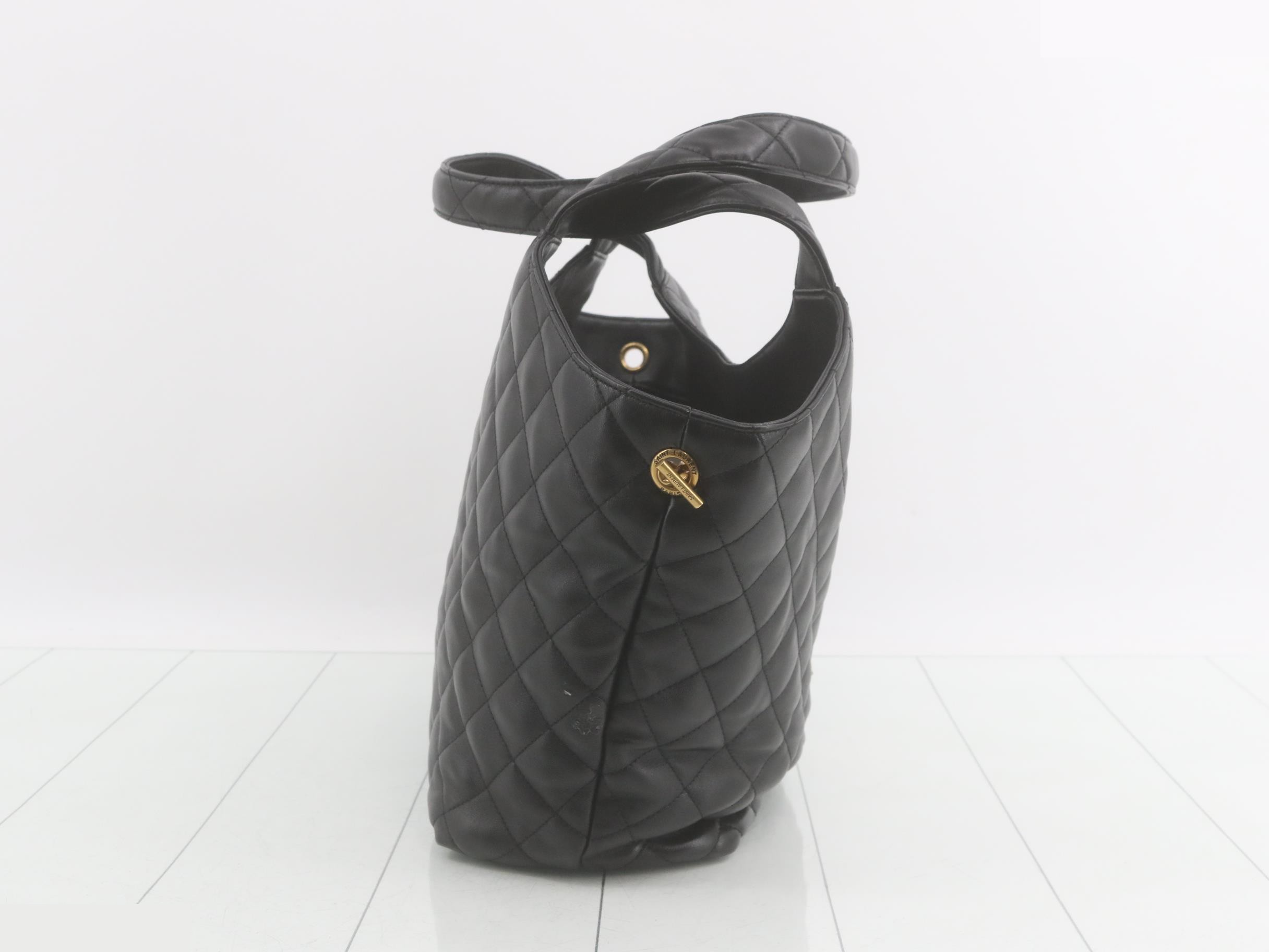 ICARE Lambskin Leather Tote Bag with Pouch — view 4