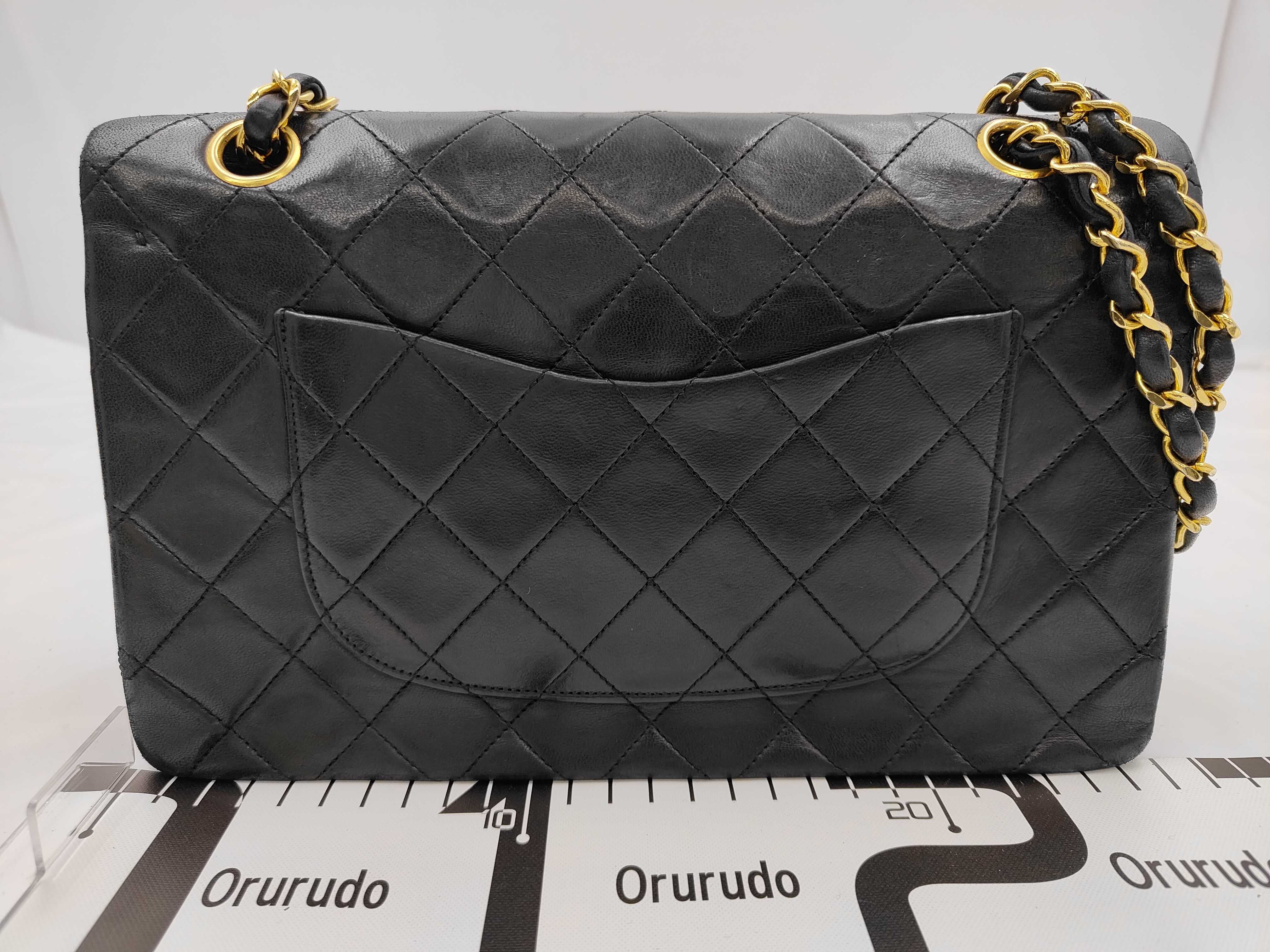 Matelassé Double Flap Chain Shoulder Bag, Black, Serial Number 0 — view 2