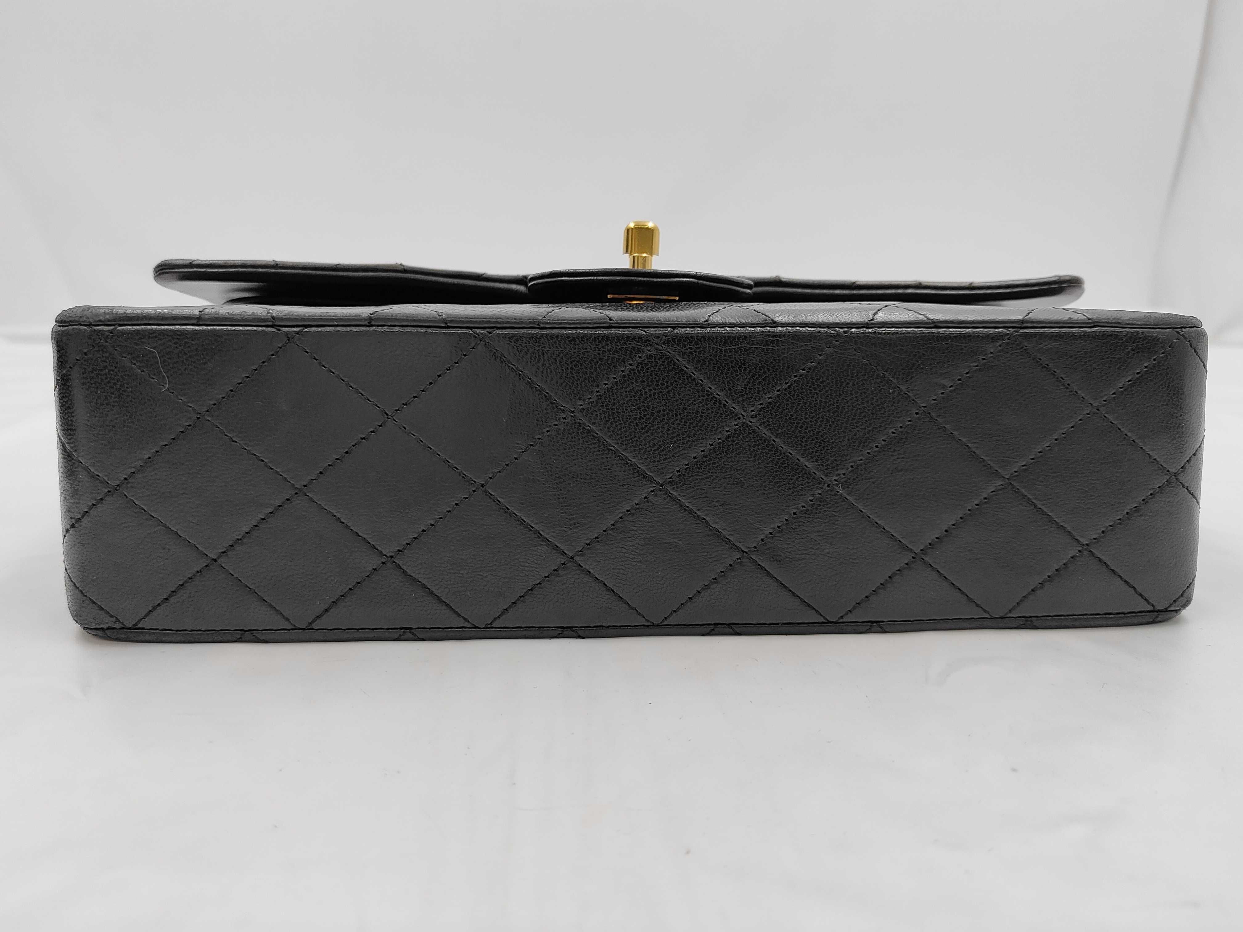 Matelassé Double Flap Chain Shoulder Bag, Black, Serial Number 0 — view 6