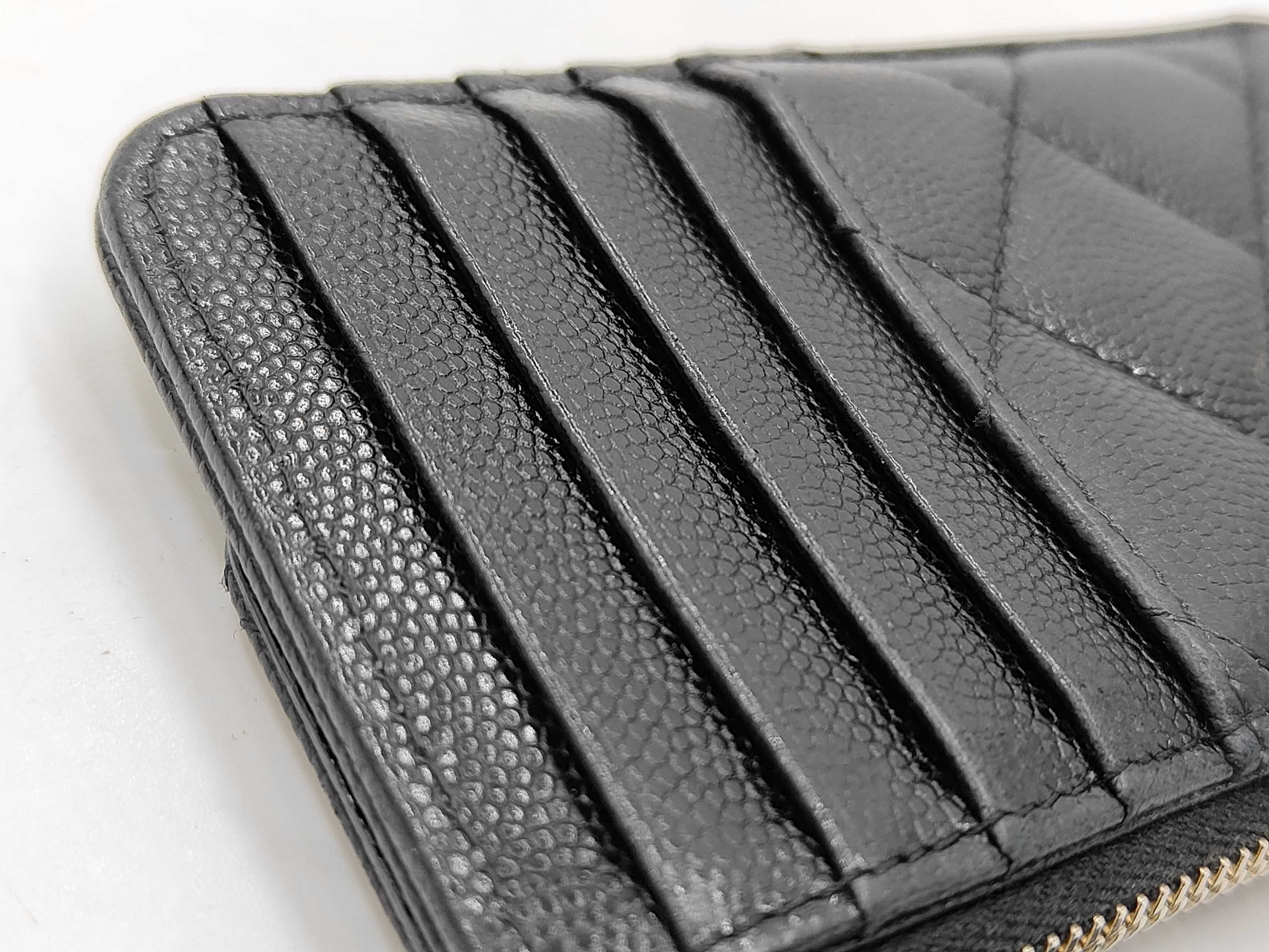Fragment Case, Caviar Leather, Coco Mark, Black, Complete with Accessories, Card Case — view 5