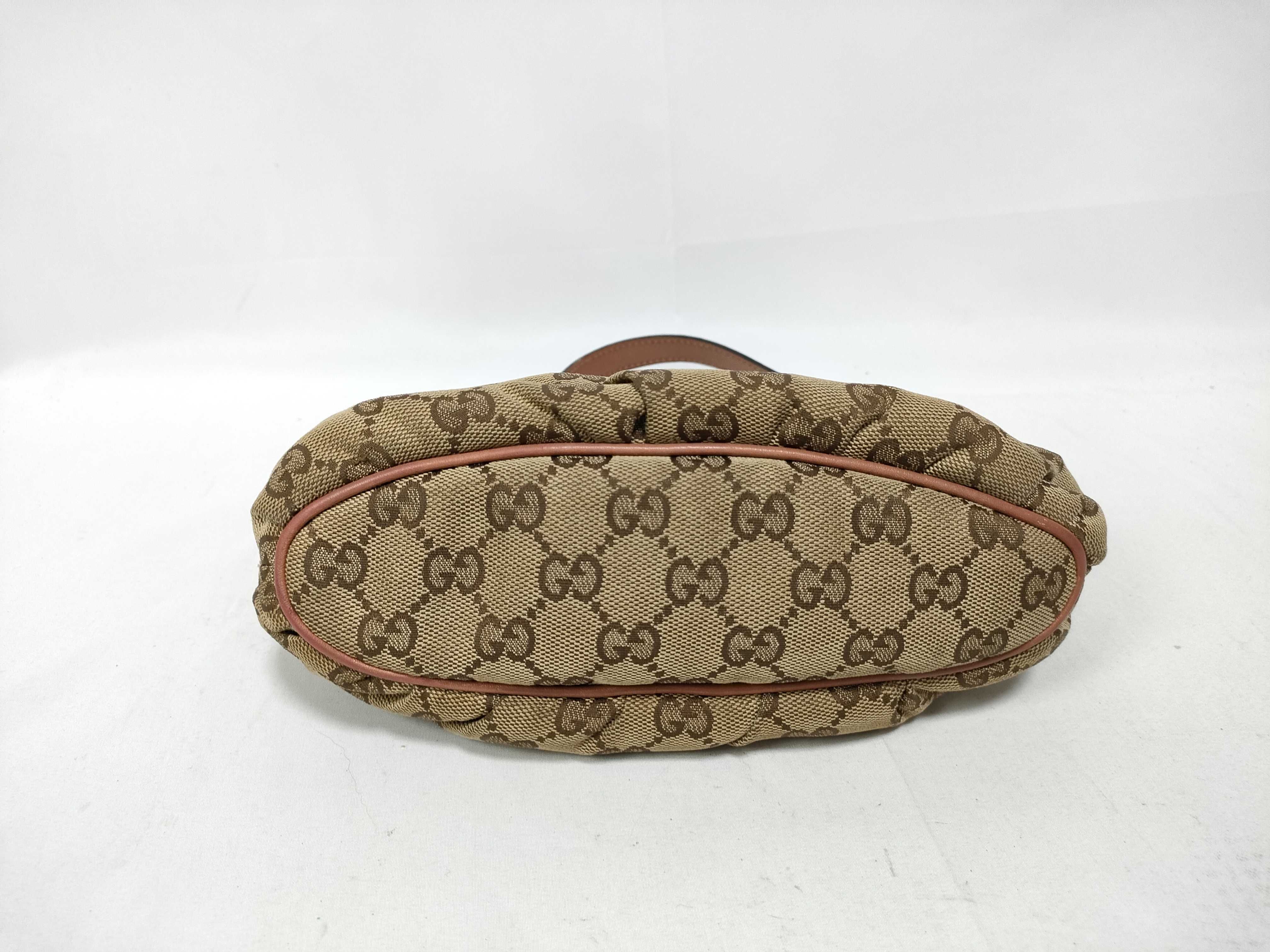 Vintage Orange Canvas GG Supreme Lunchbox Underarm Bag Handbag — view 3