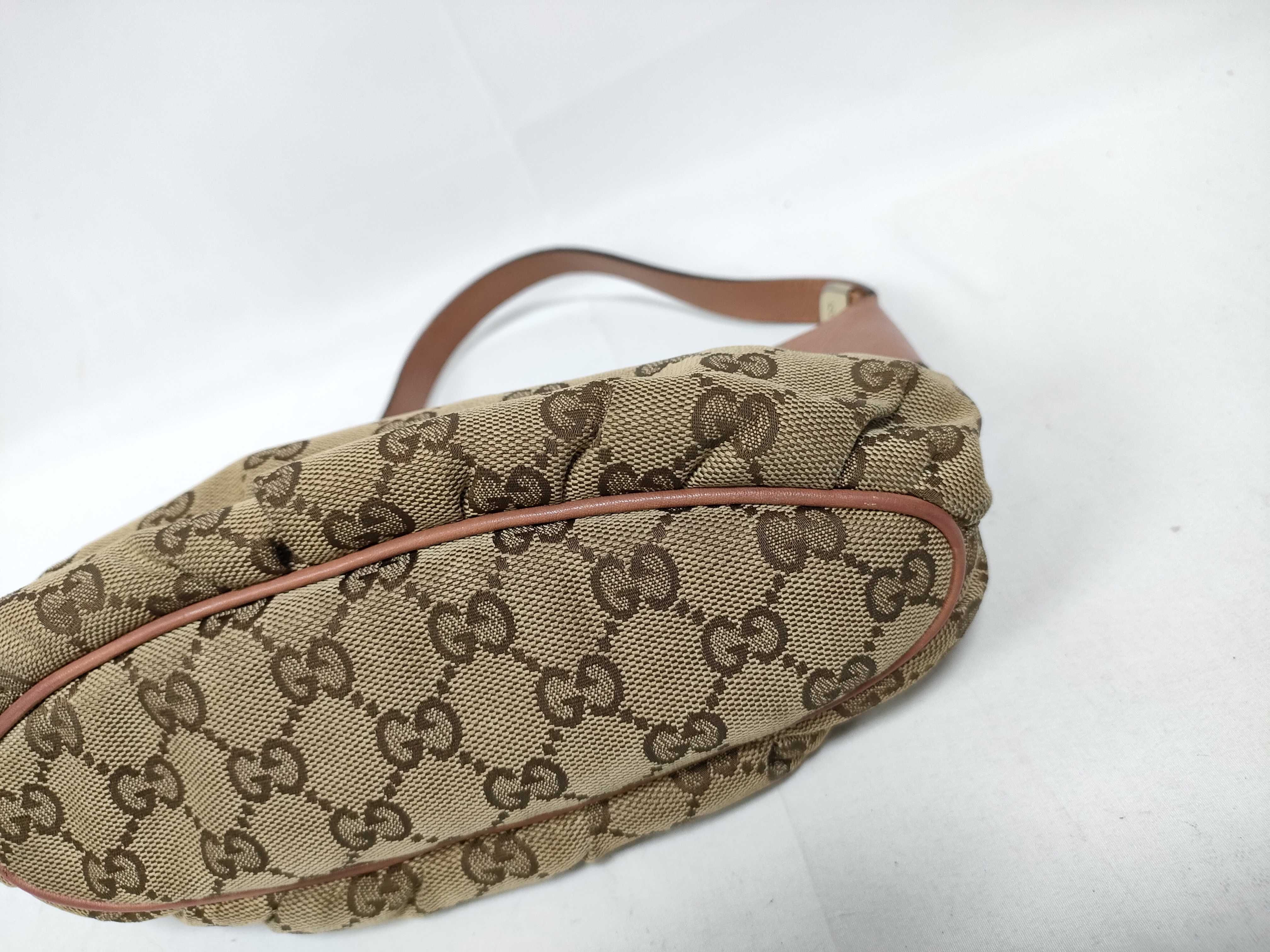 Vintage Orange Canvas GG Supreme Lunchbox Underarm Bag Handbag — view 4